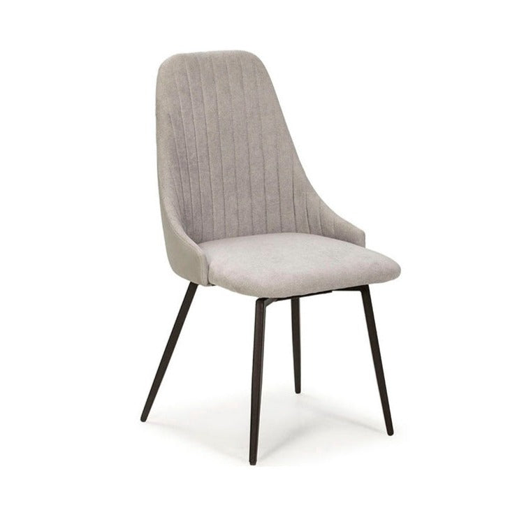 set 2x sedia tella grigio chiaro girevole