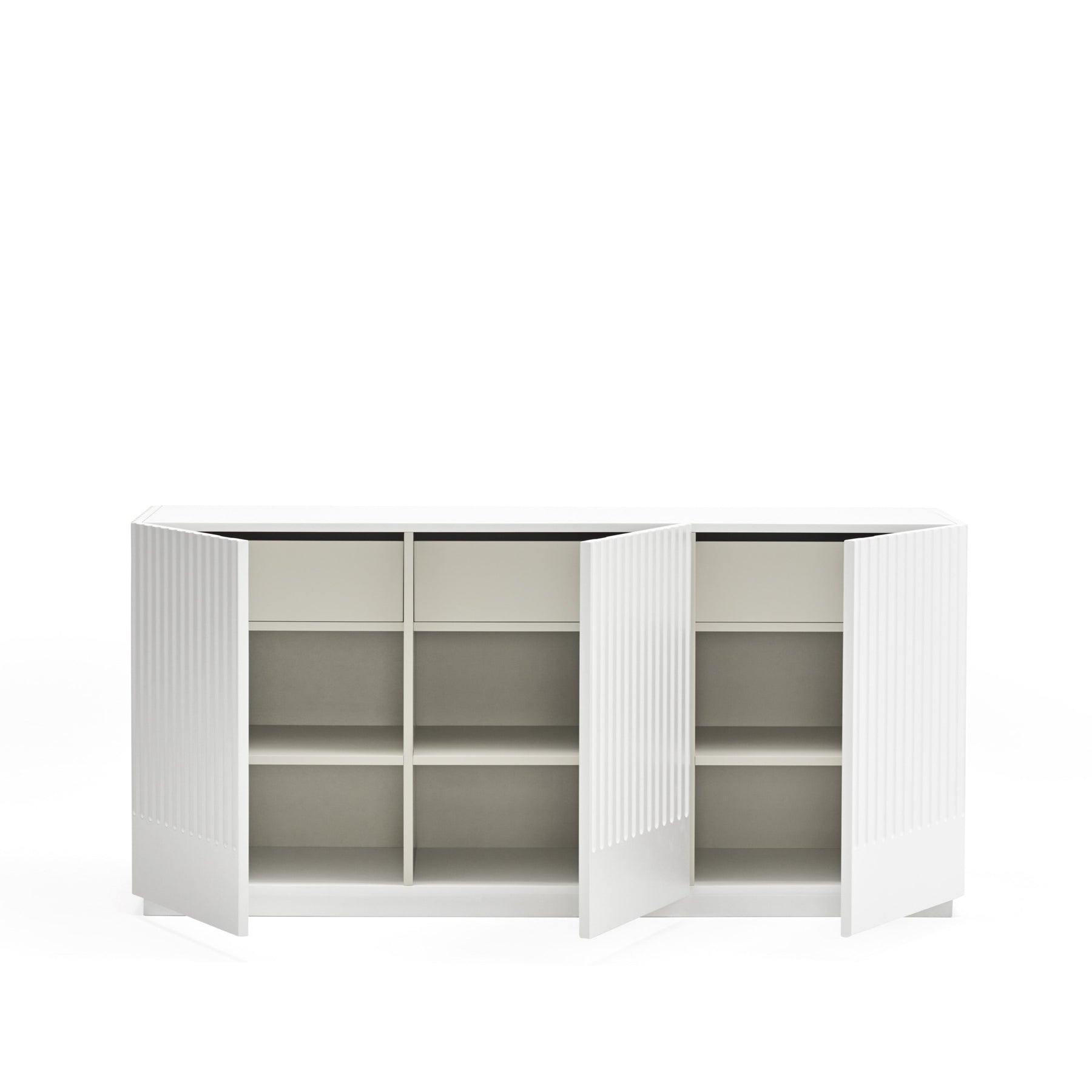 Madia bianca 3 ante Doric di Teulat 148x48 cm