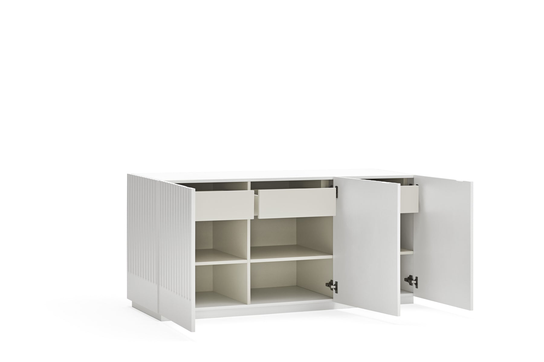 Madia bianca 3 ante Doric di Teulat 148x48 cm
