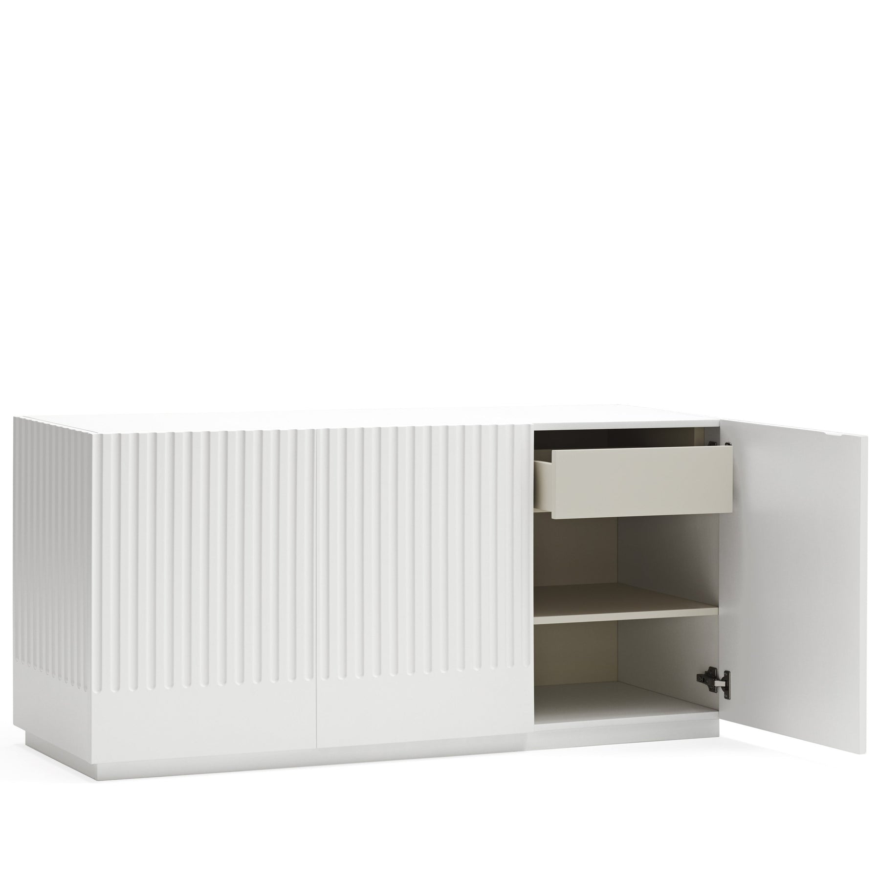 Madia bianca 3 ante Doric di Teulat 148x48 cm