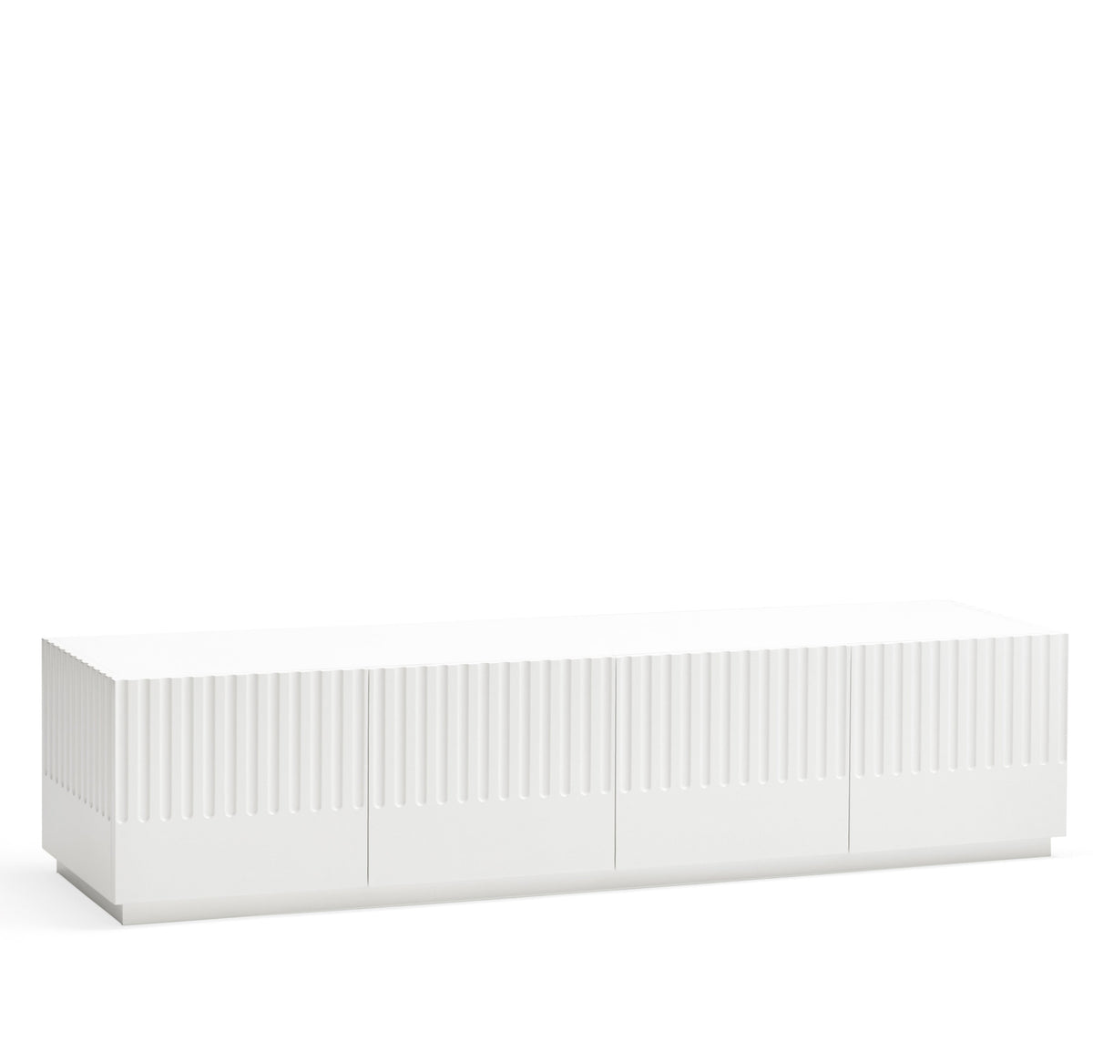 Mobile TV 4 ante 2 cassetti nero Doric di Teulat 182x48 cm