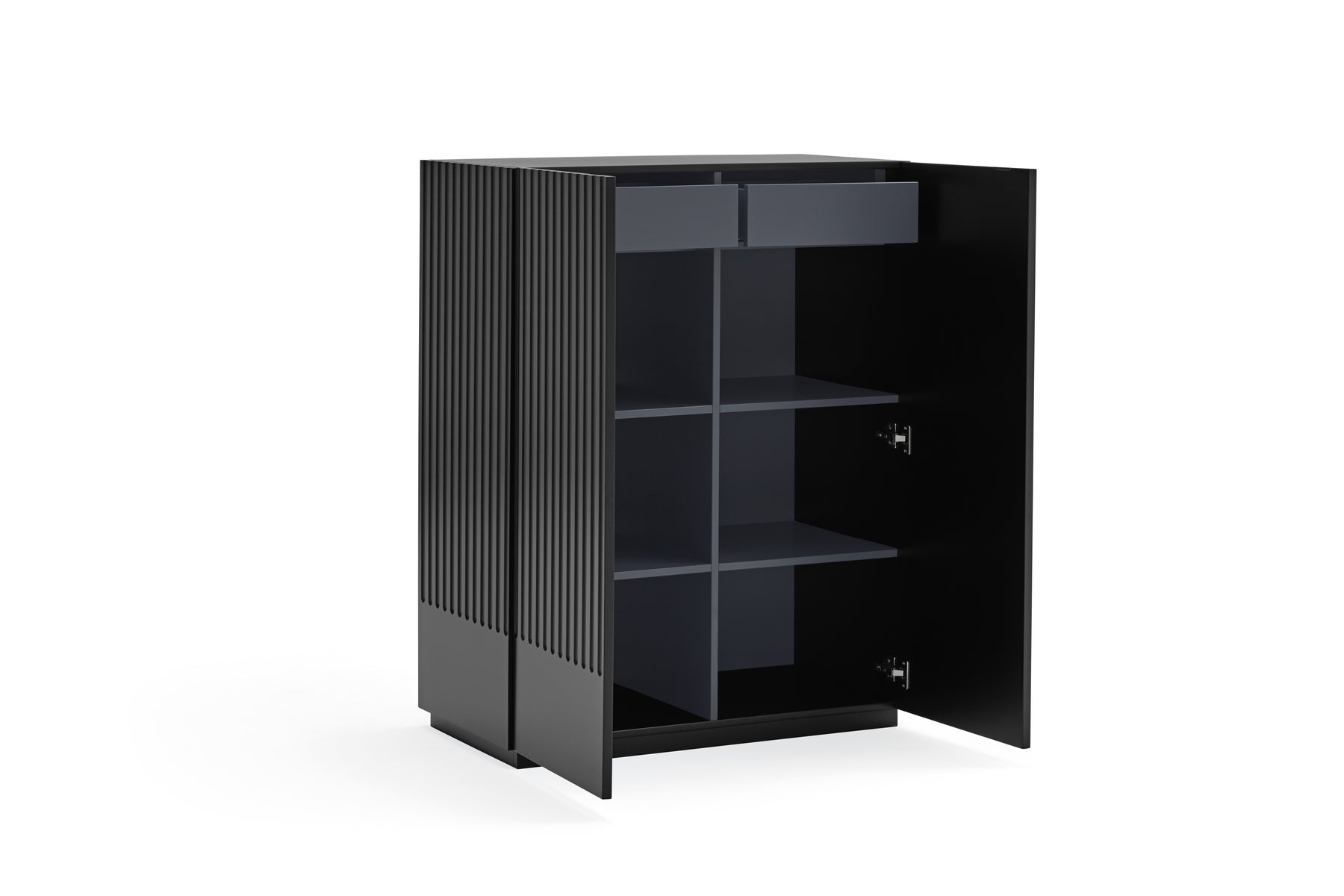 Credenza 2 ante nero Doric di Teulat 91x120 cm