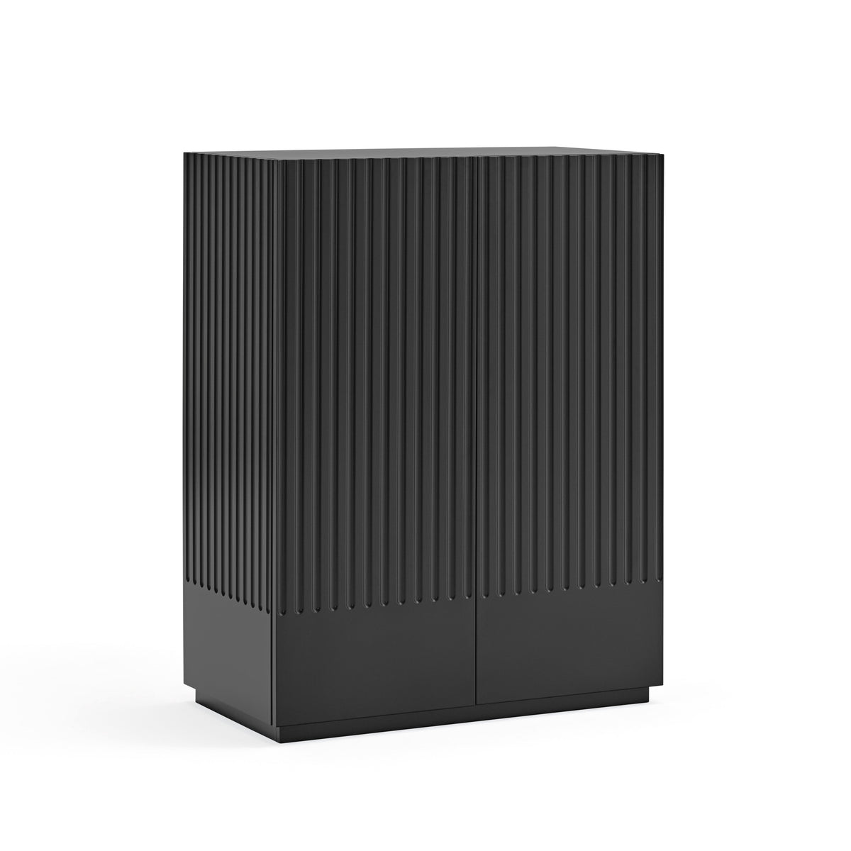 Credenza 2 ante nero Doric di Teulat 91x120 cm