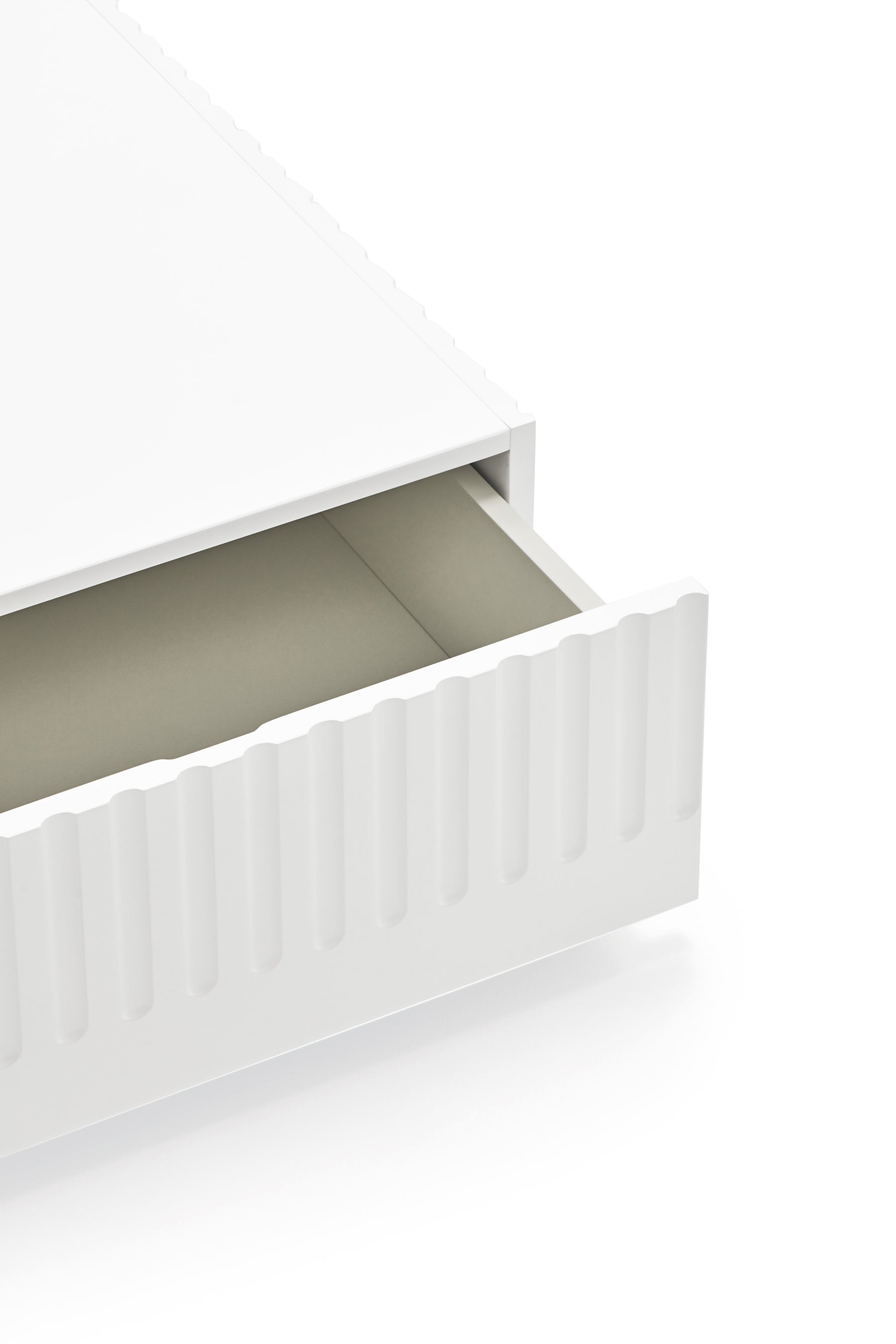 Tavolino per Soggiorno rettangolare bianco Doric di Teulat 110x60 cm
