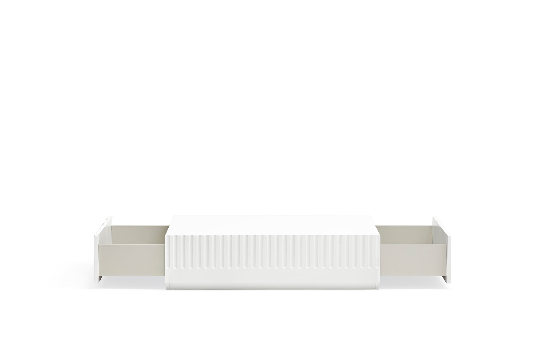 Tavolino per Soggiorno rettangolare bianco Doric di Teulat 110x60 cm