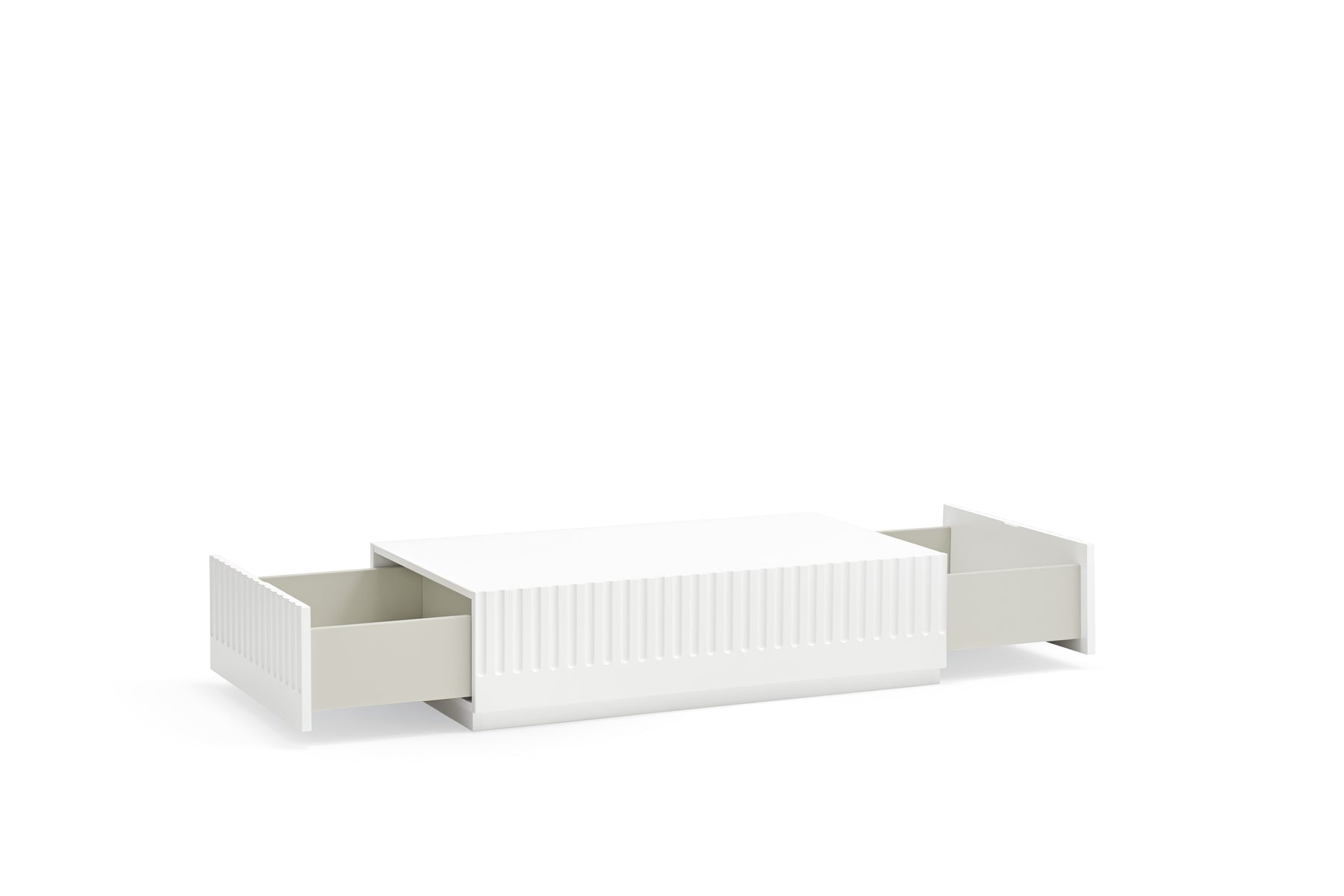 Tavolino per Soggiorno rettangolare bianco Doric di Teulat 110x60 cm