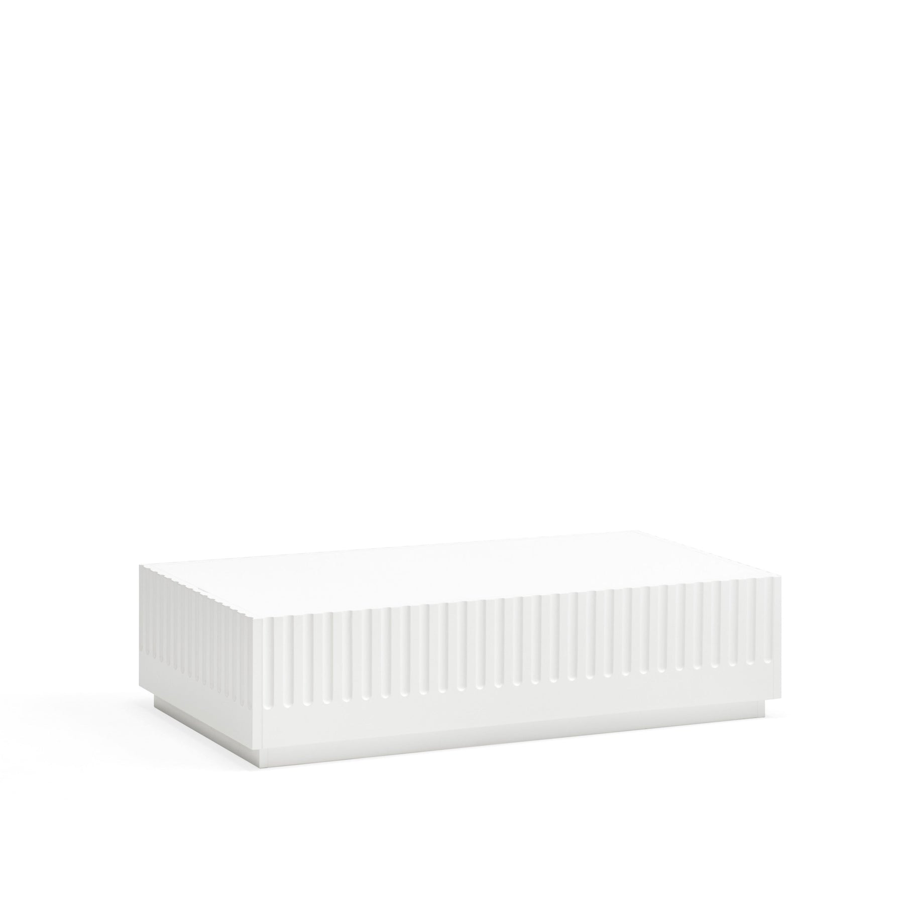 Tavolino per Soggiorno rettangolare bianco Doric di Teulat 110x60 cm