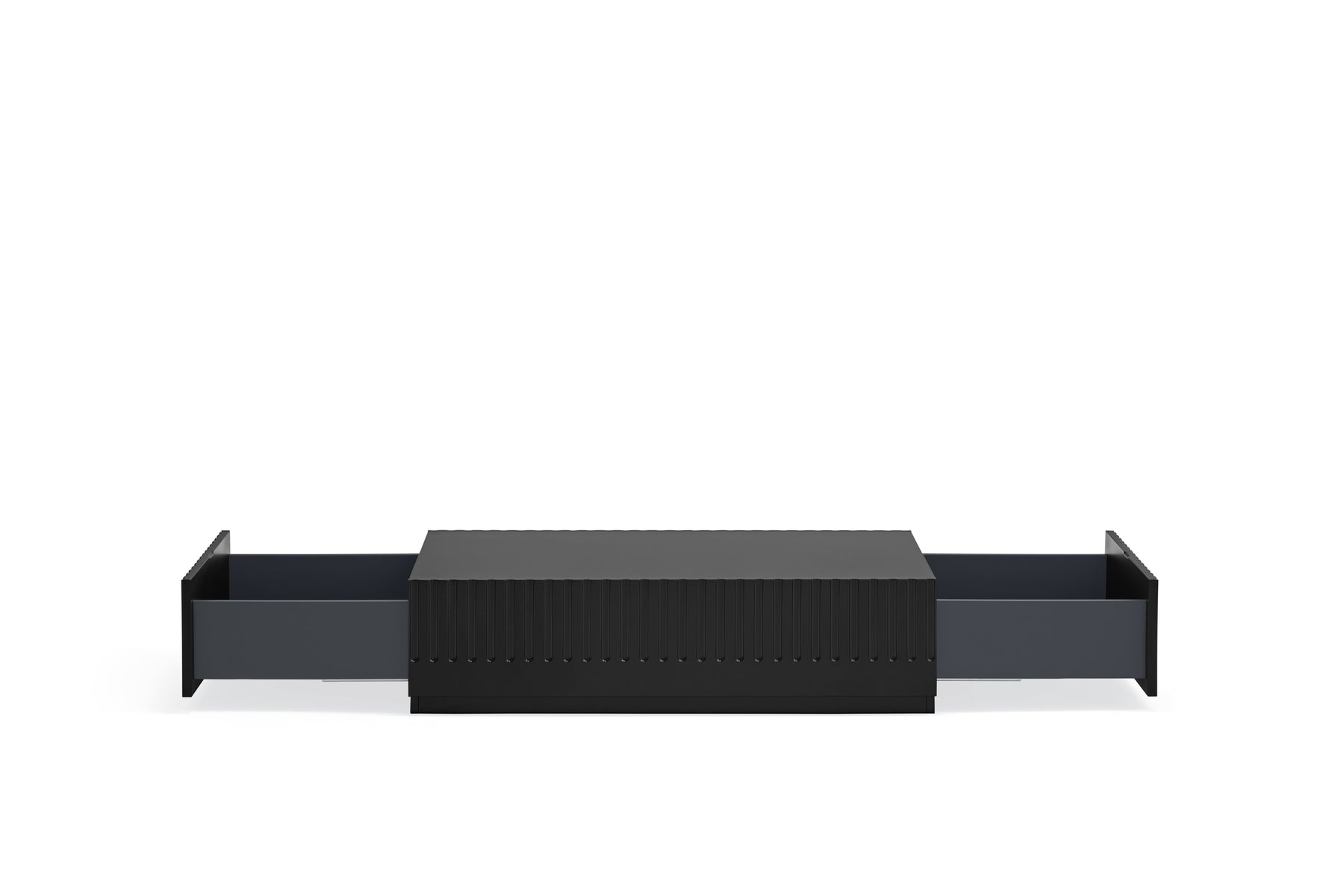 Tavolino 2 cassetti nero Doric di Teulat 110x60 cm