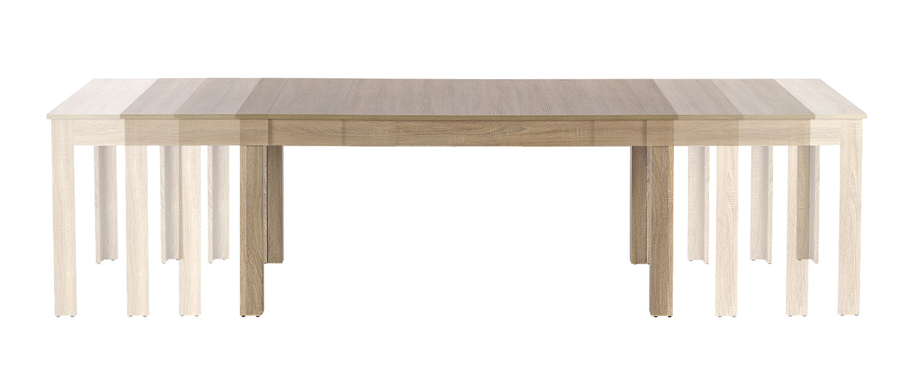 Tavolo allungabile per 6/10 persone Sven 160/300x90 cm