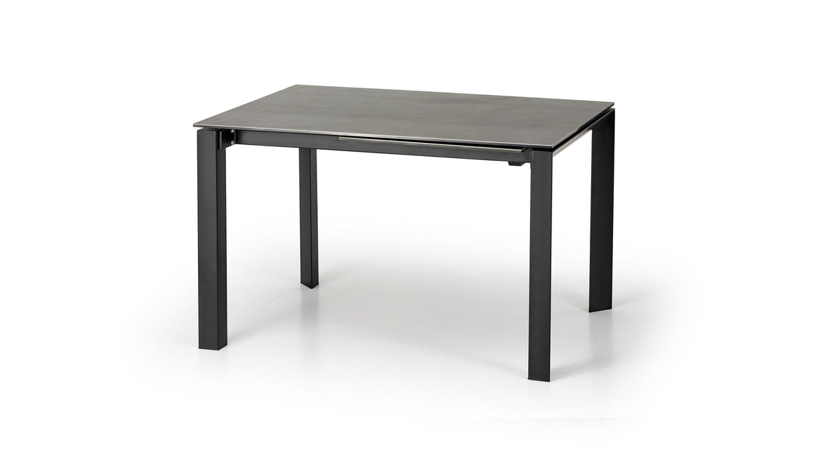 Tavolo allungabile in ceramica con gambe in acciaio nero Horizon 120x85 cm - allungabile a 180 cm