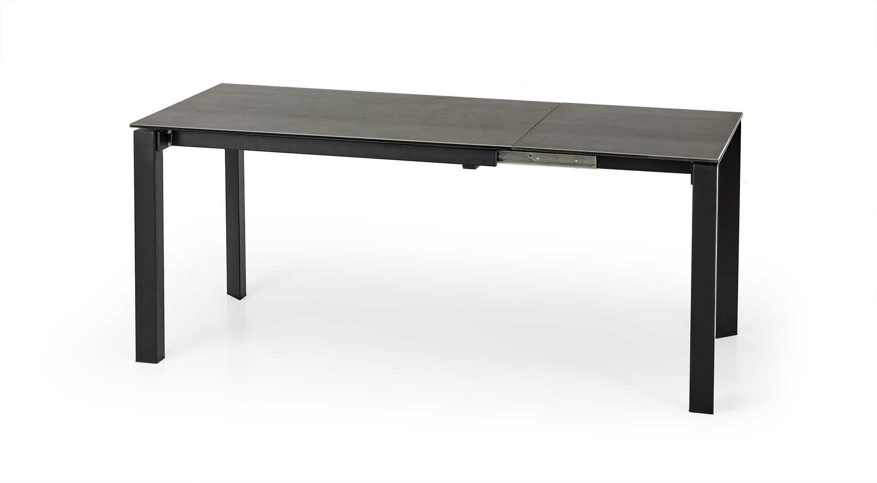 Tavolo allungabile in ceramica con gambe in acciaio nero Horizon 120 x 85 cm - allungabile a 180 cm