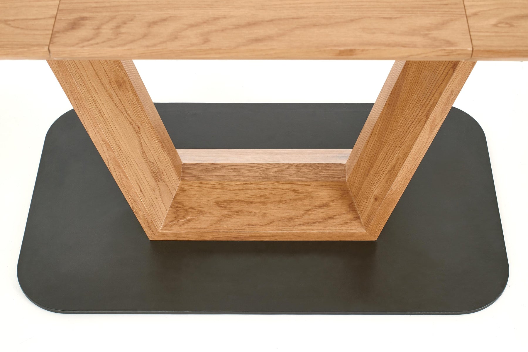 Tavolo allungabile in legno MDF laminato rovere Blacky 160x90 cm - allungabile fino a 220 cm