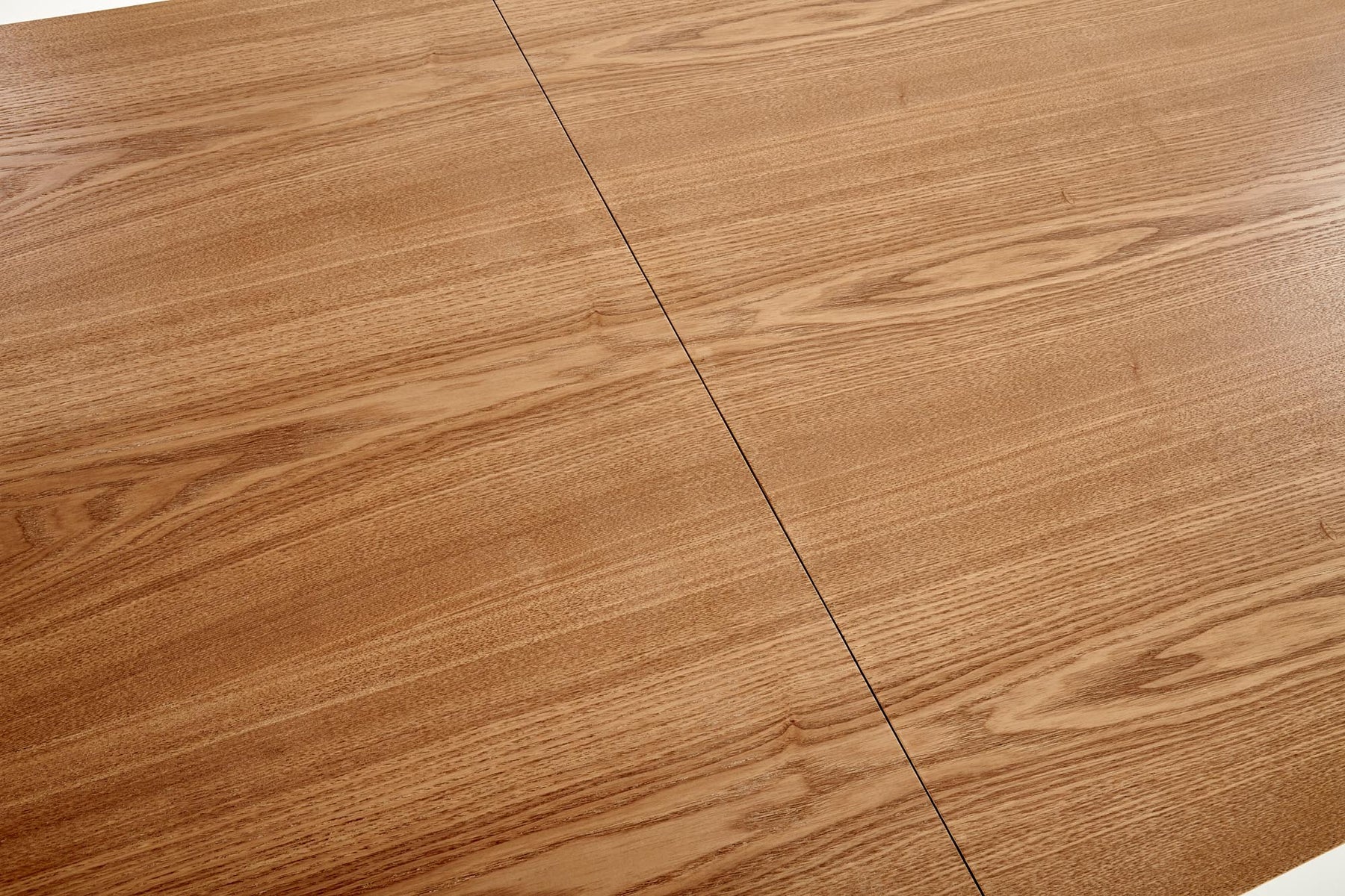 Tavolo allungabile in legno impiallacciato rovere con gambe in acciaio nero Capital 160x90 cm - allungabile fino a 200 cm