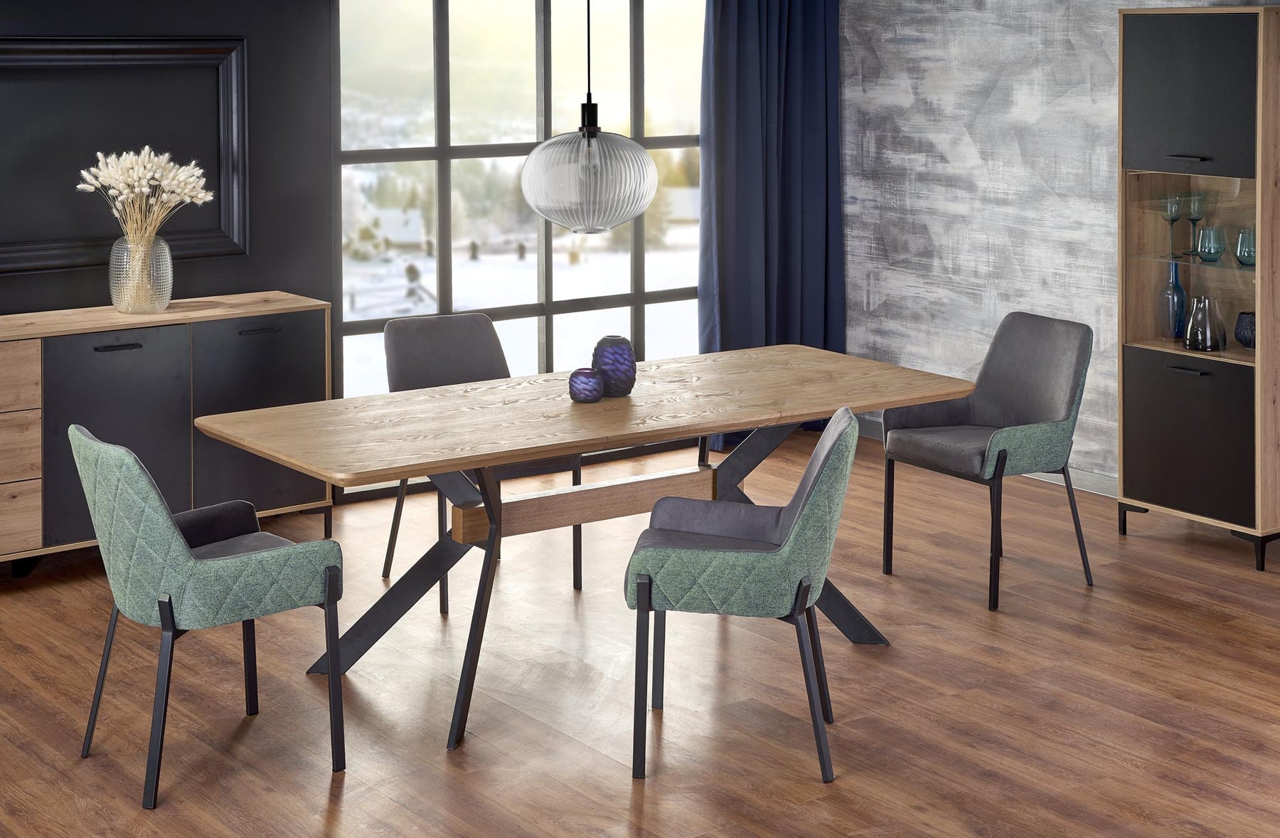 Tavolo allungabile per 6/8 persone rovere Ricky 160/220x90 cm