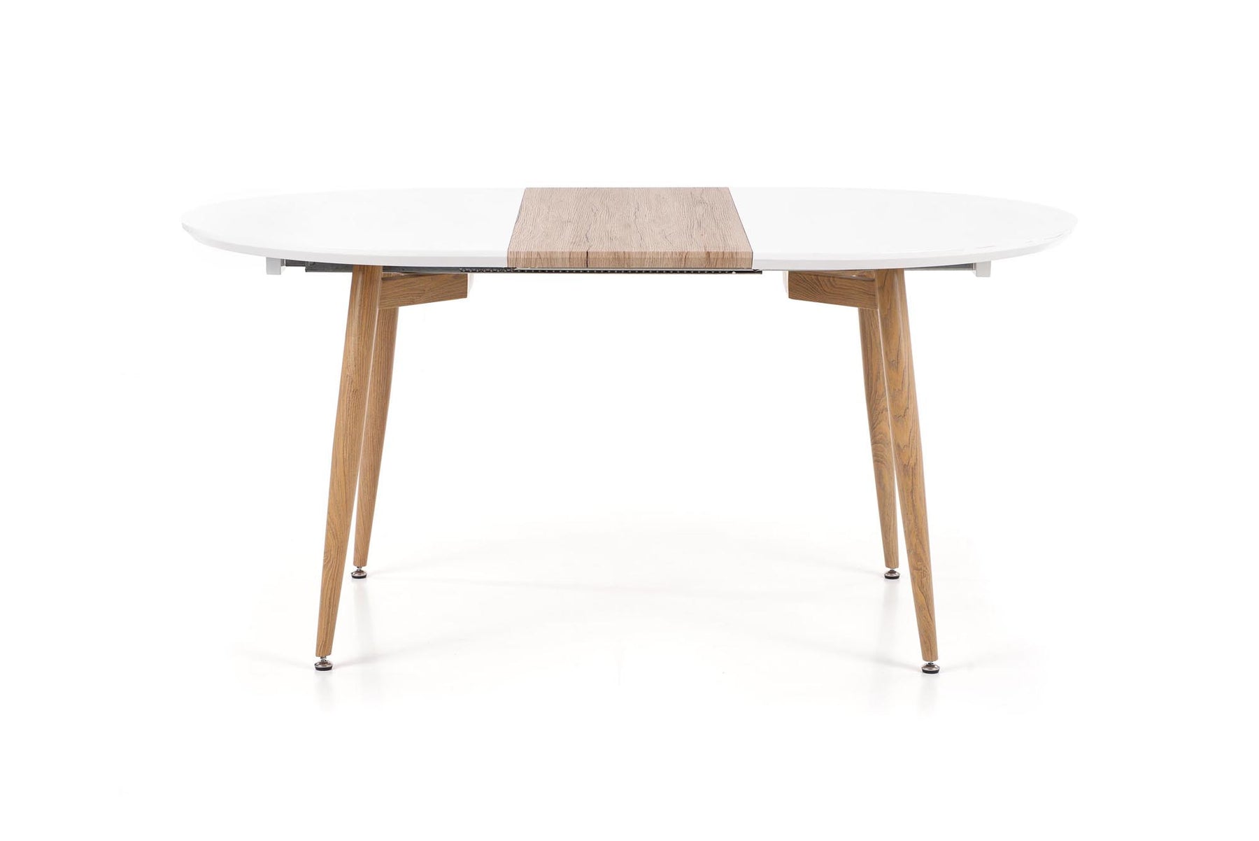 Tavolo allungabile per 4/8 persone bianco/rovere Eddy 120/200x100 cm