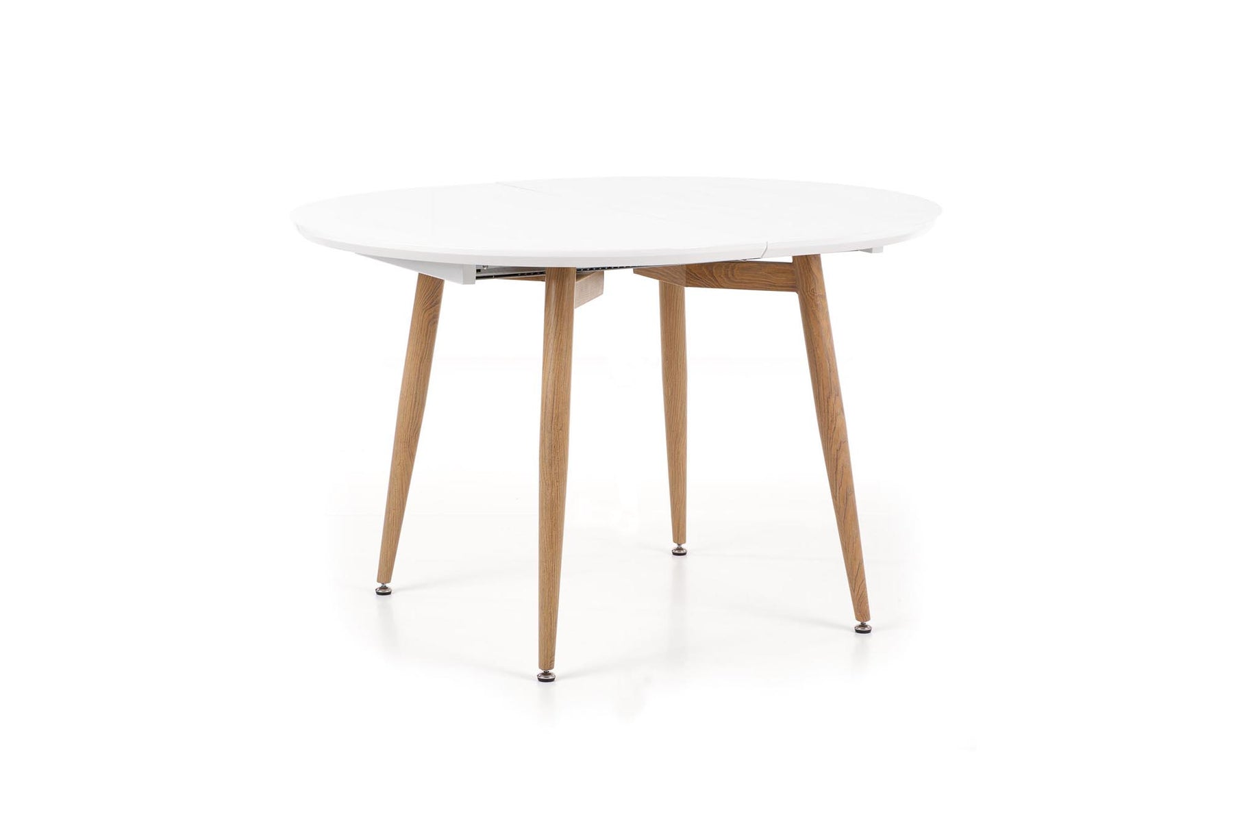 Tavolo allungabile per 4/8 persone bianco/rovere Eddy 120/200x100 cm