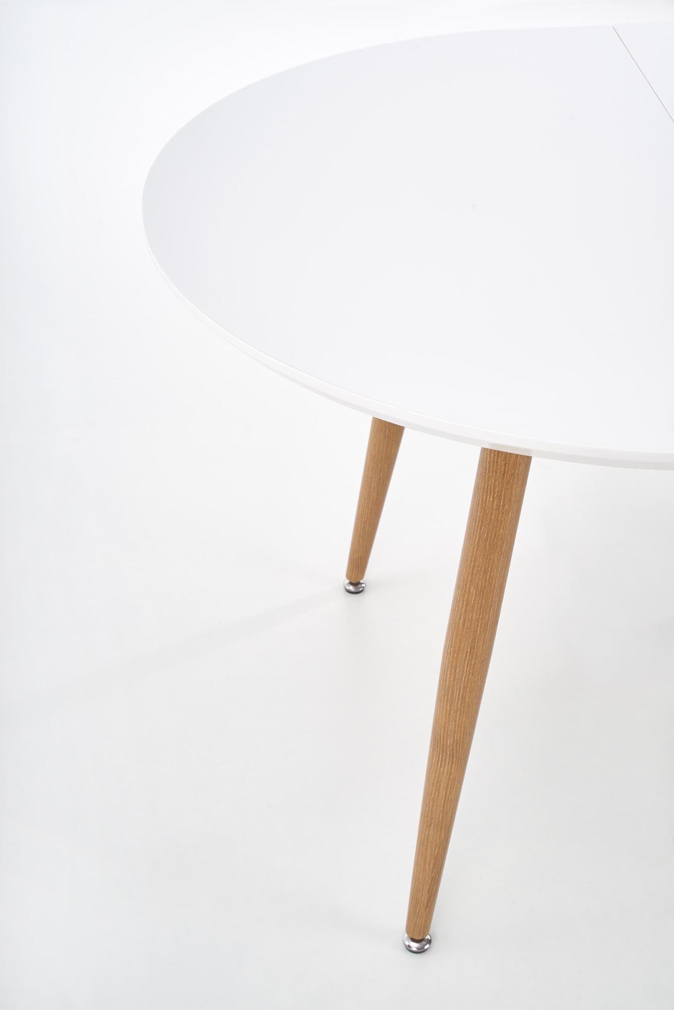 Tavolo allungabile per 4/8 persone bianco/rovere Eddy 120/200x100 cm
