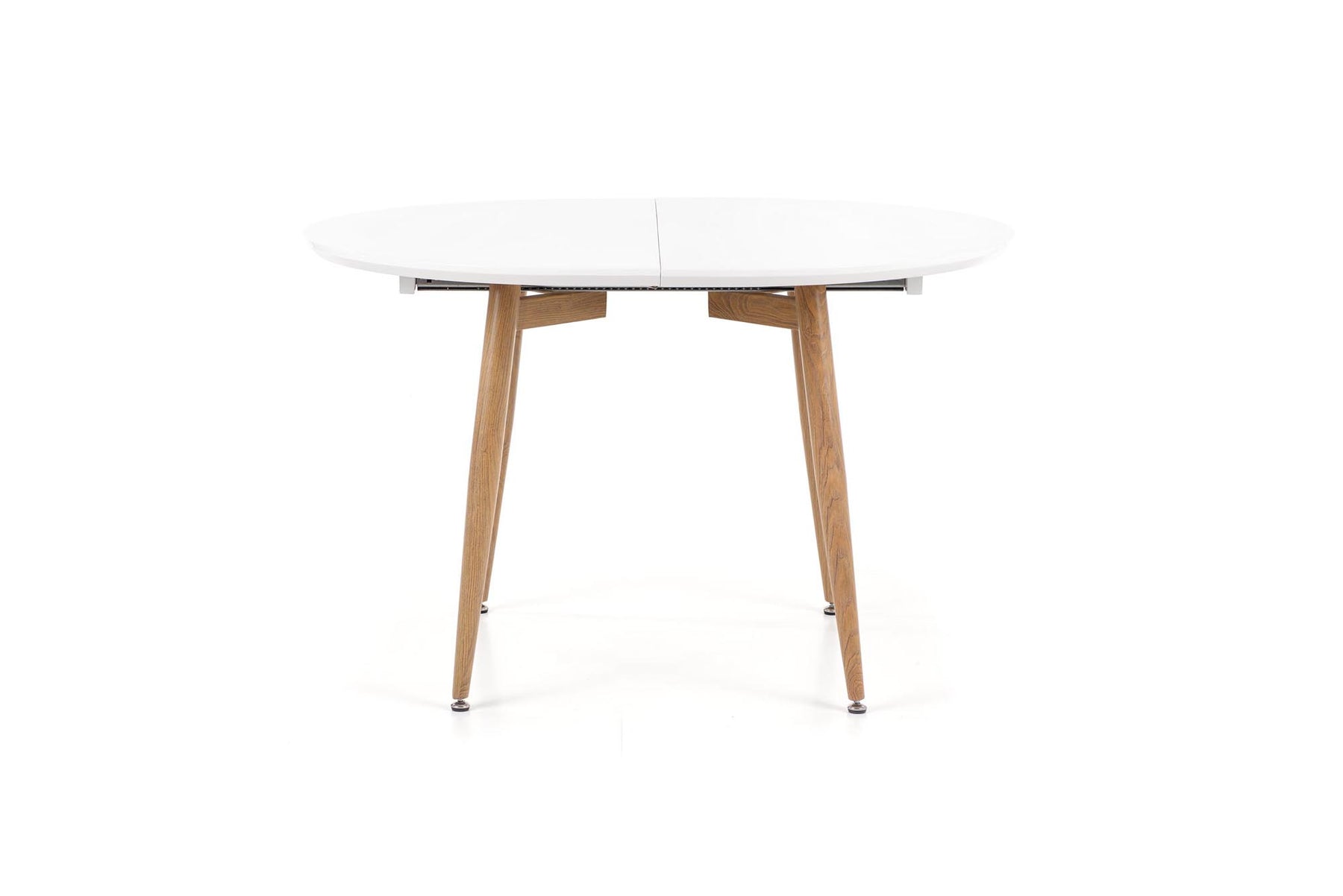Tavolo allungabile per 4/8 persone bianco/rovere Eddy 120/200x100 cm