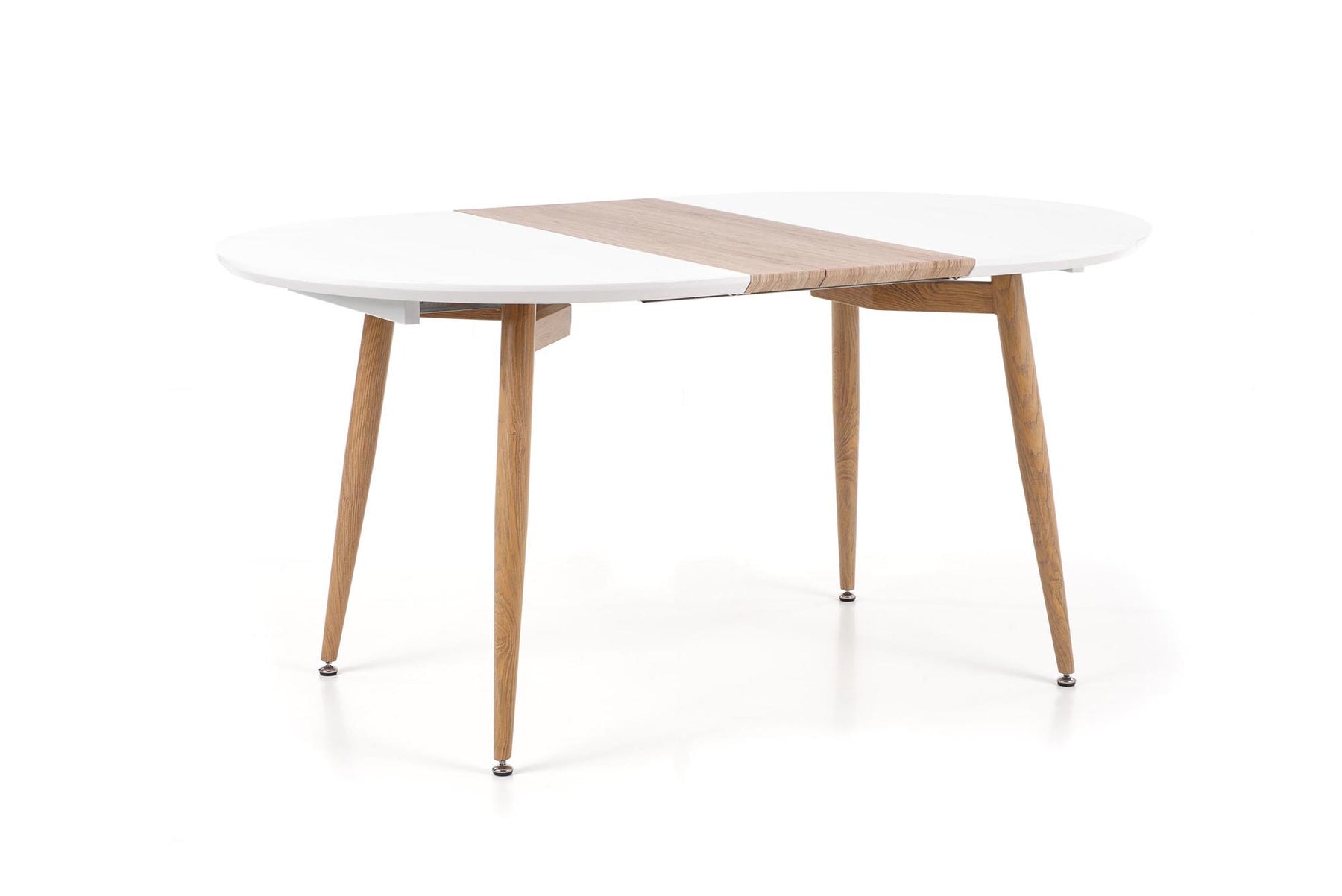 Tavolo allungabile per 4/8 persone bianco/rovere Eddy 120/200x100 cm