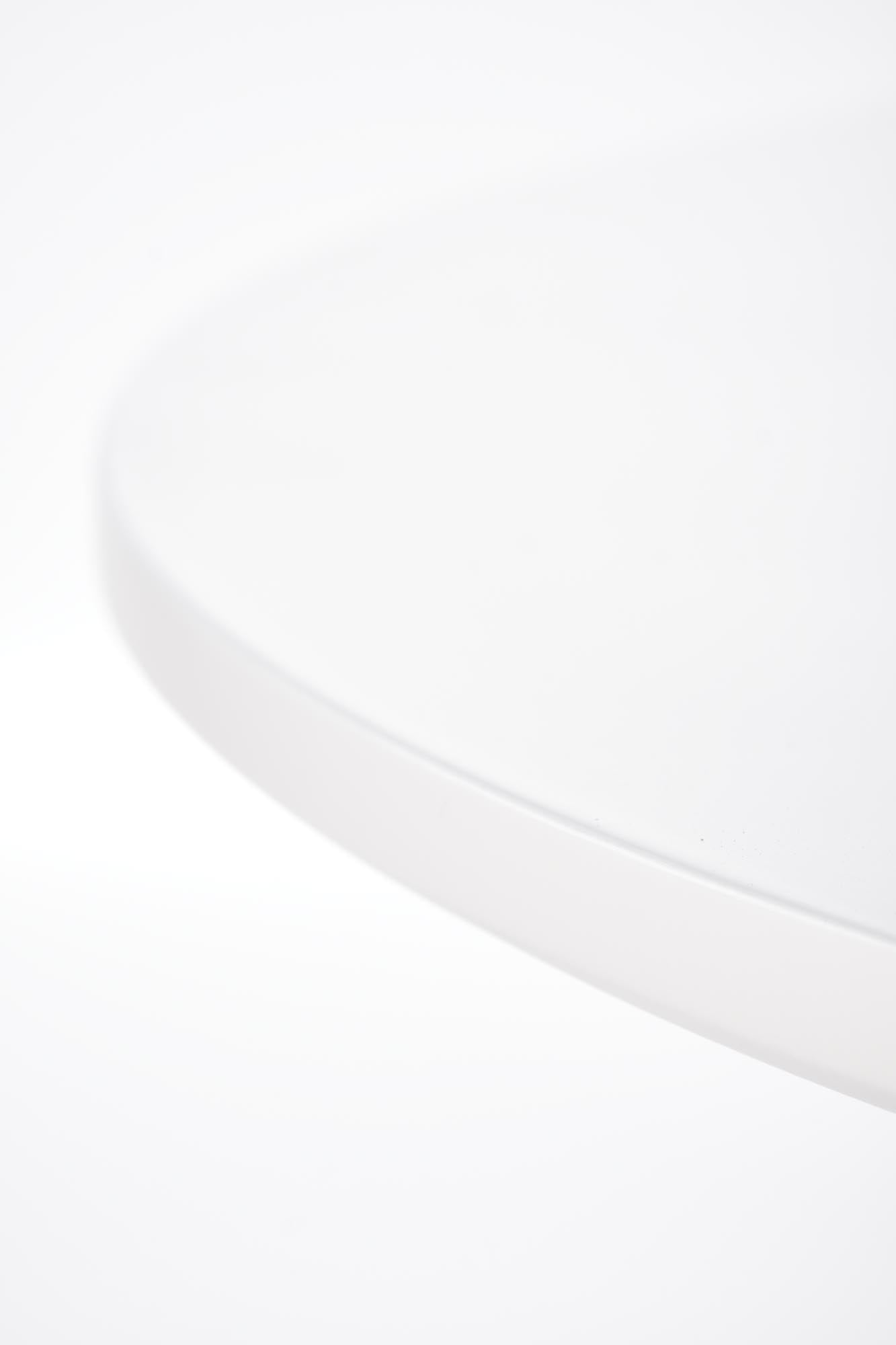Tavolo tondo in MDF laccato e piede in metallo Fondi Ø 80 cm