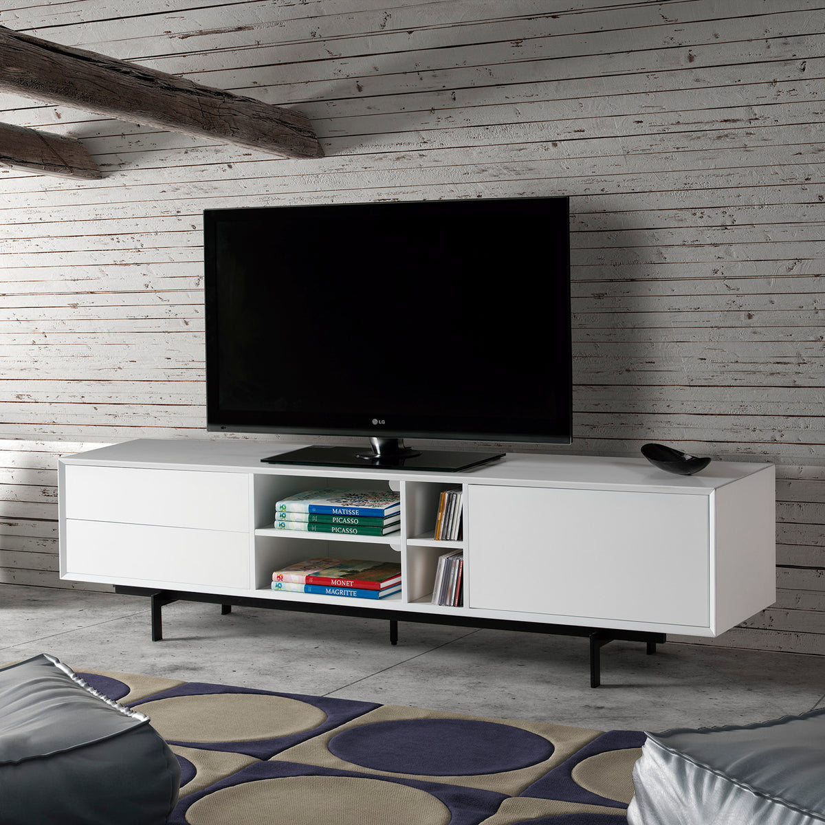 Mobile TV Santerno 180 x 40 cm bianco