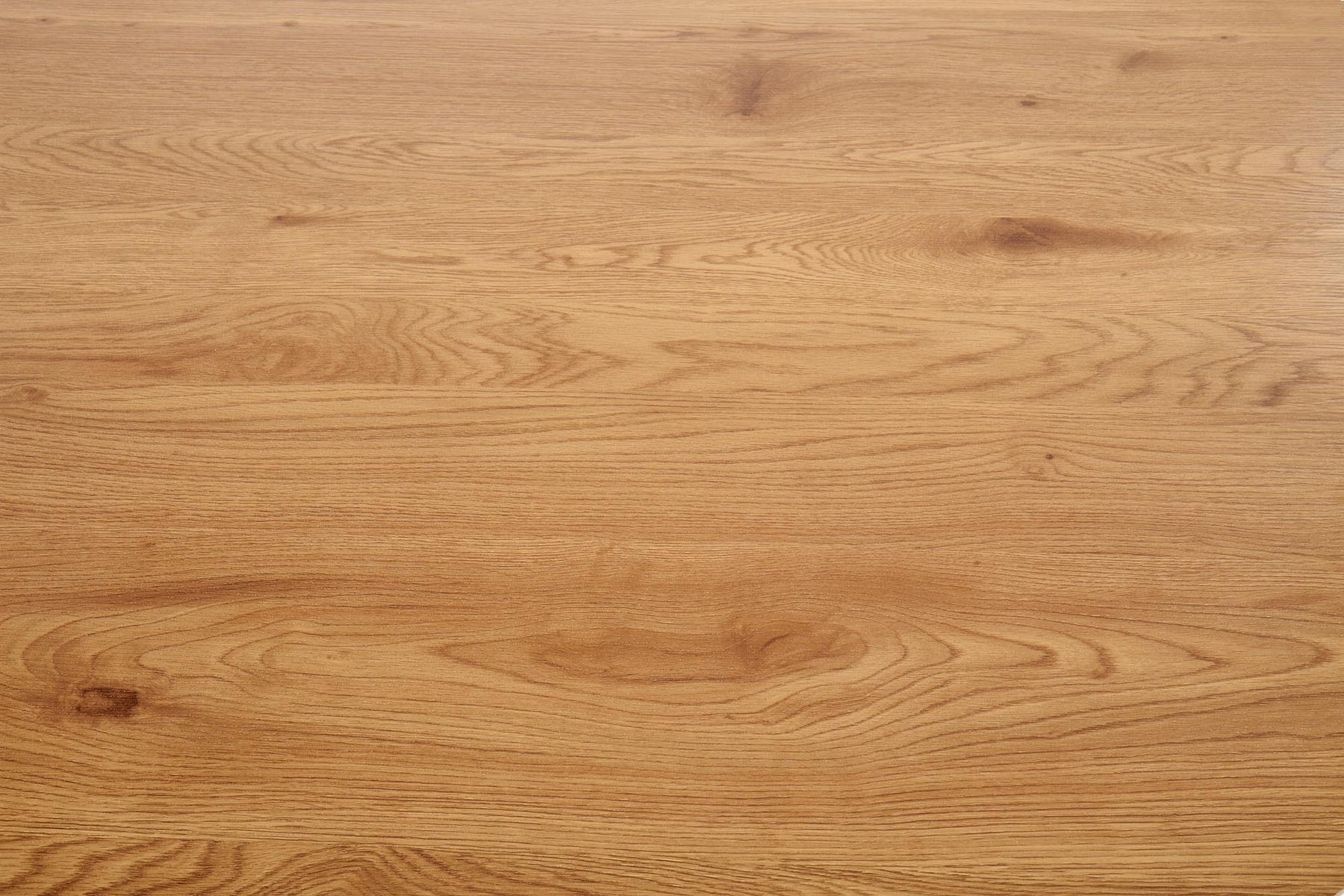 Tavolo tondo in MDF laminato rovere e piede in metallo nero Looper Ø 120 cm