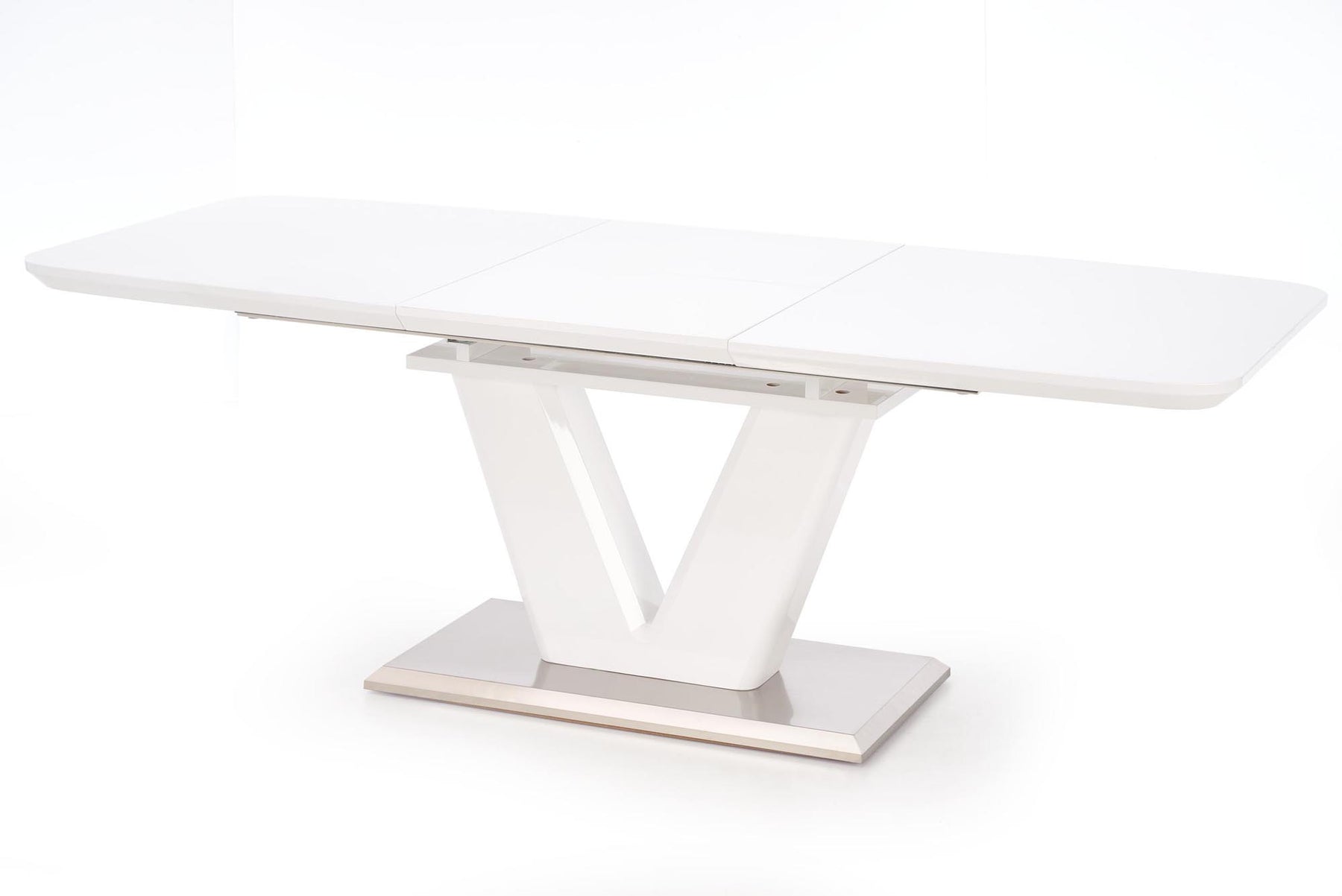 Tavolo allungabile in legno MDF laccato bianco Mistral 160x90 cm - allungabile fino a 220 cm