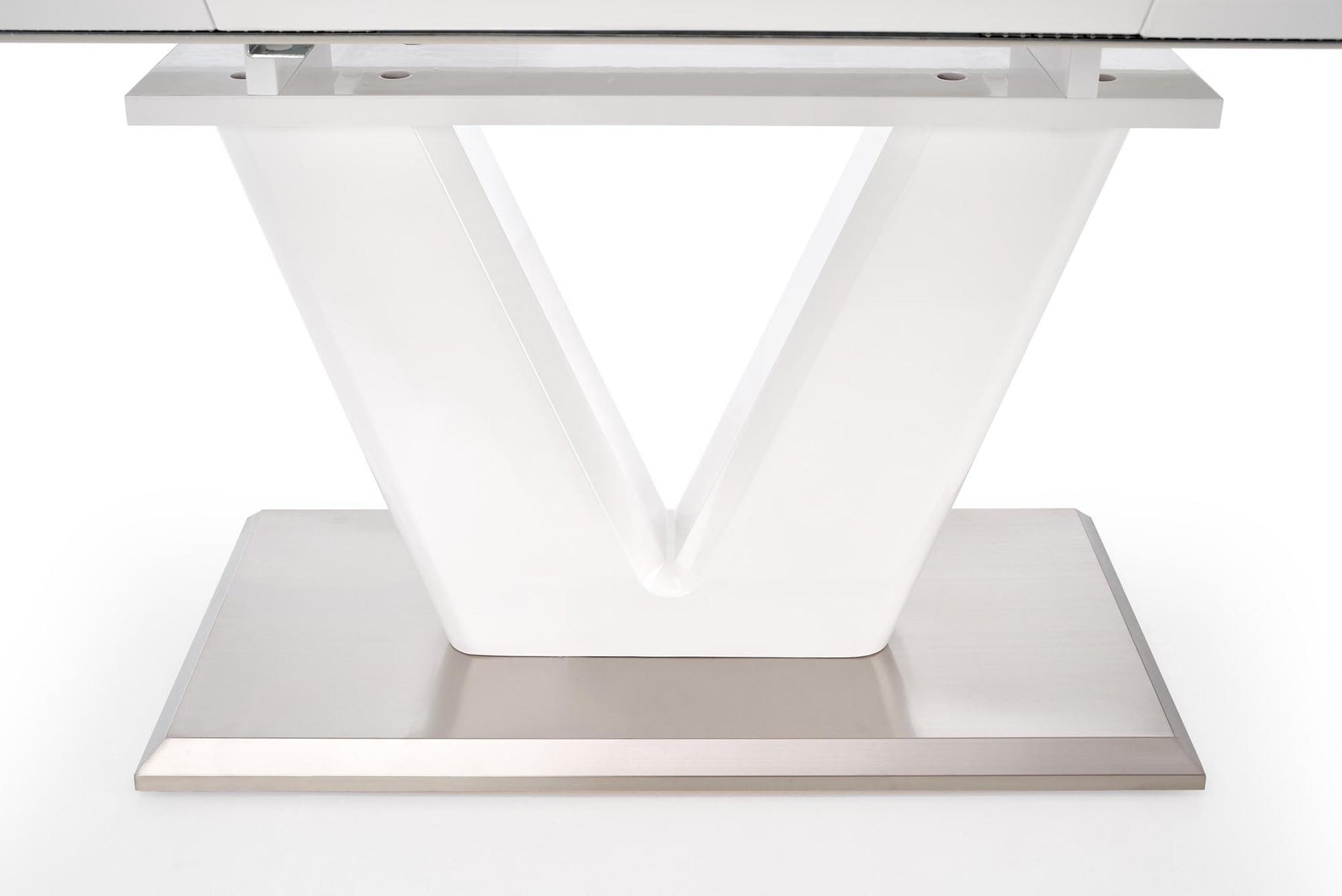 Tavolo allungabile in legno MDF laccato bianco Mistral 160x90 cm - allungabile fino a 220 cm
