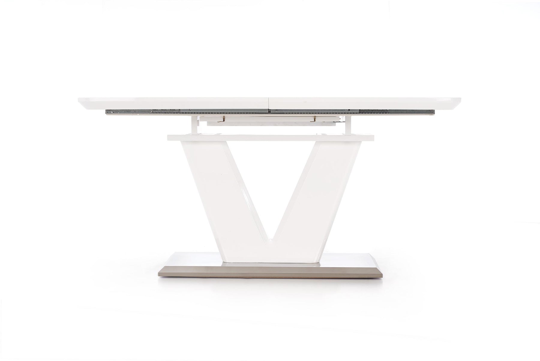 Tavolo allungabile in legno MDF laccato bianco Mistral 160x90 cm - allungabile fino a 220 cm