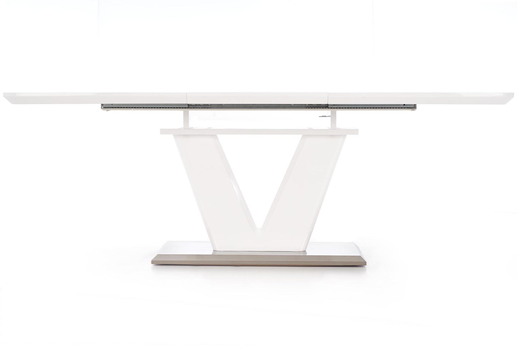 Tavolo allungabile in legno MDF laccato bianco Mistral 160x90 cm - allungabile fino a 220 cm