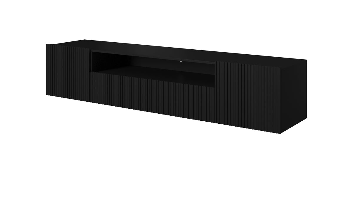 Mobile TV sospeso con 2 ante e 2 cassetti Nicole 200x45 cm