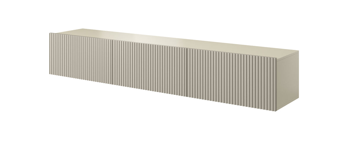 Mobile TV sospeso cachemire con 2 ante a ribalta 1 cassetto Nicole 200 x 45 cm