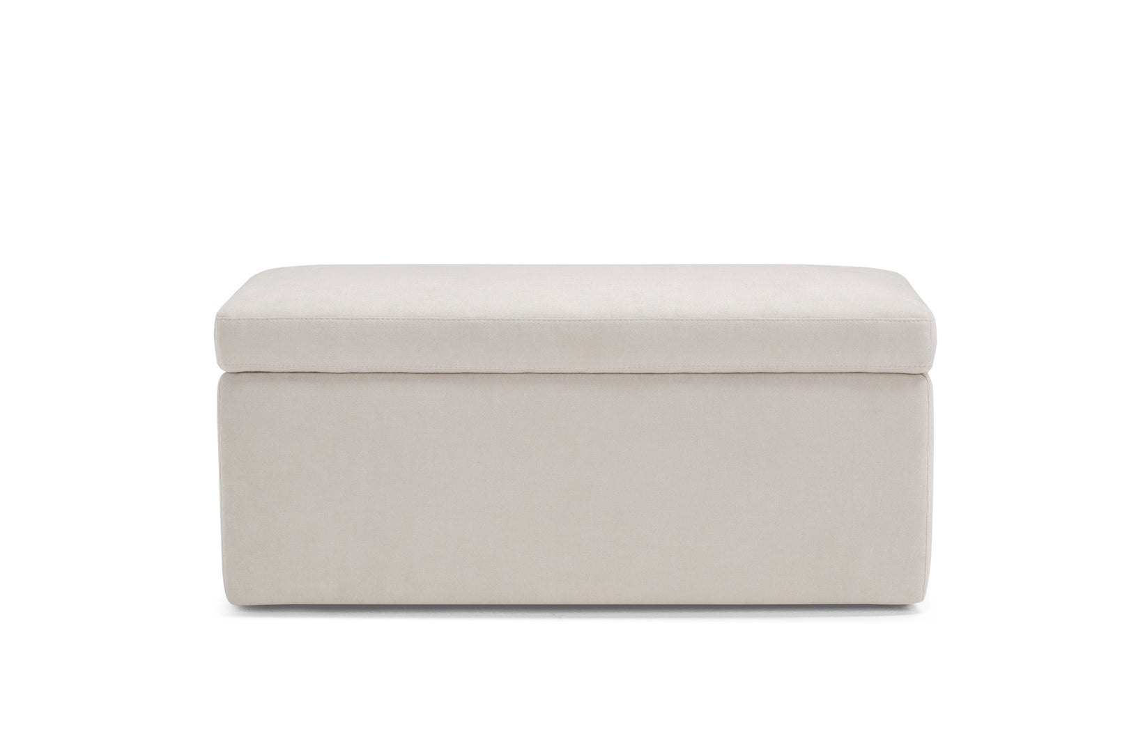 Panca Contenitore Made in Italy in Tessuto Cinigliato Beige - VIANA