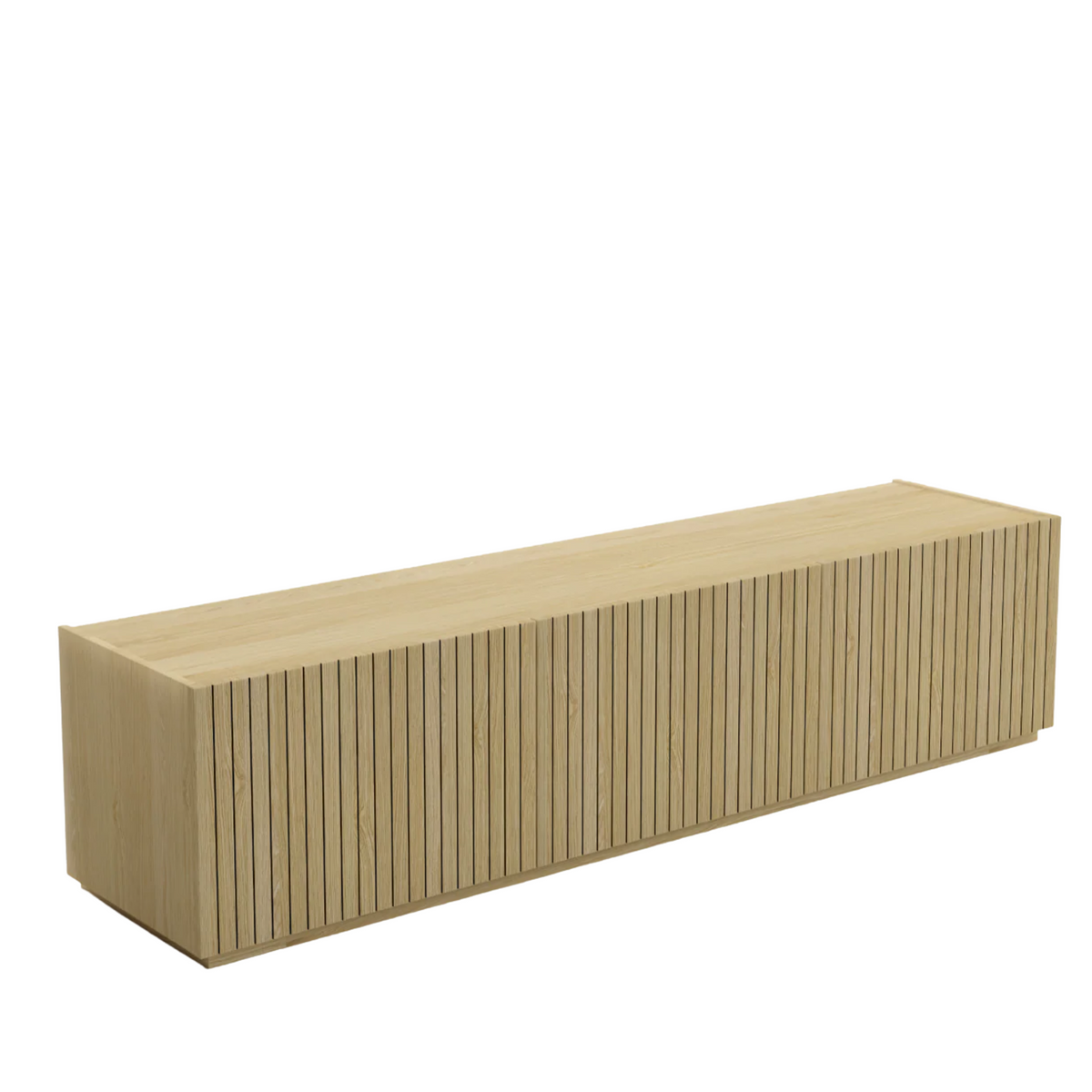 Mobile TV con 3 ante e 6 scomparti legno rovere Averno - 178x41 cm