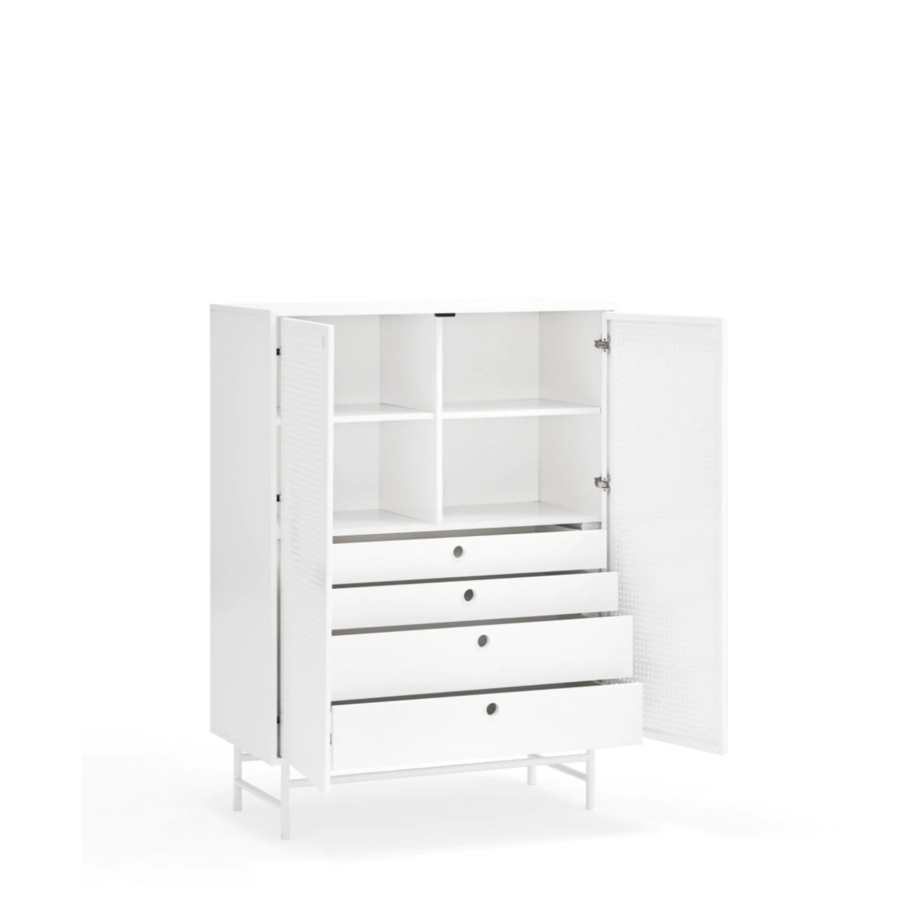 Credenza 2 ante bianco Punto di Teulat 93x130 cm