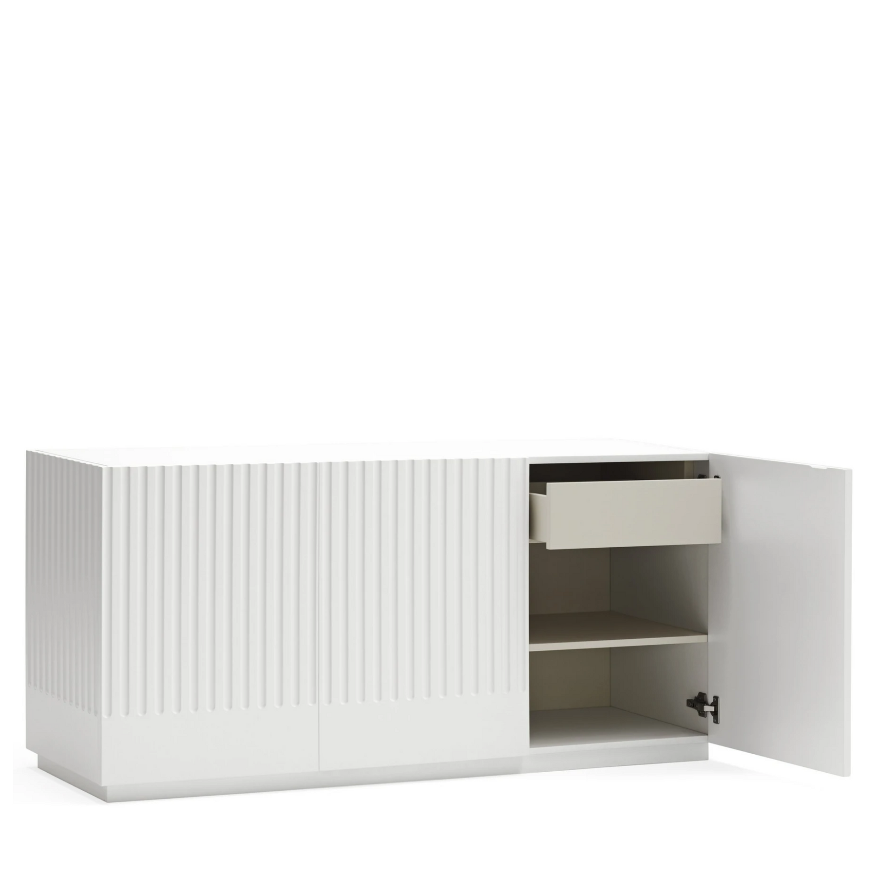 Madia bianca 3 ante Doric di Teulat 148x48 cm