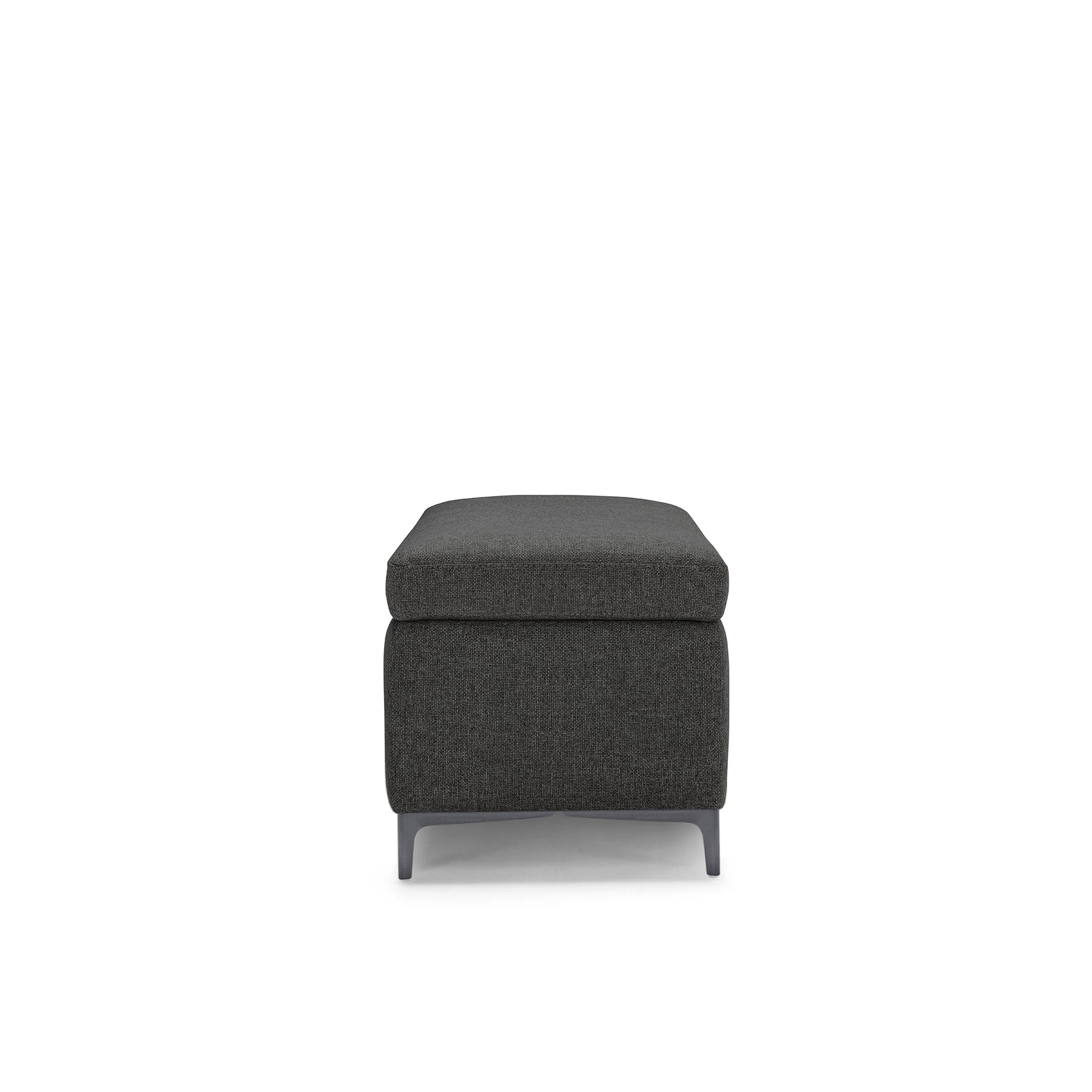 Panca Contenitore Made in Italy in Tessuto Tramato Antracite - AVIGLIANA 110x50 cm