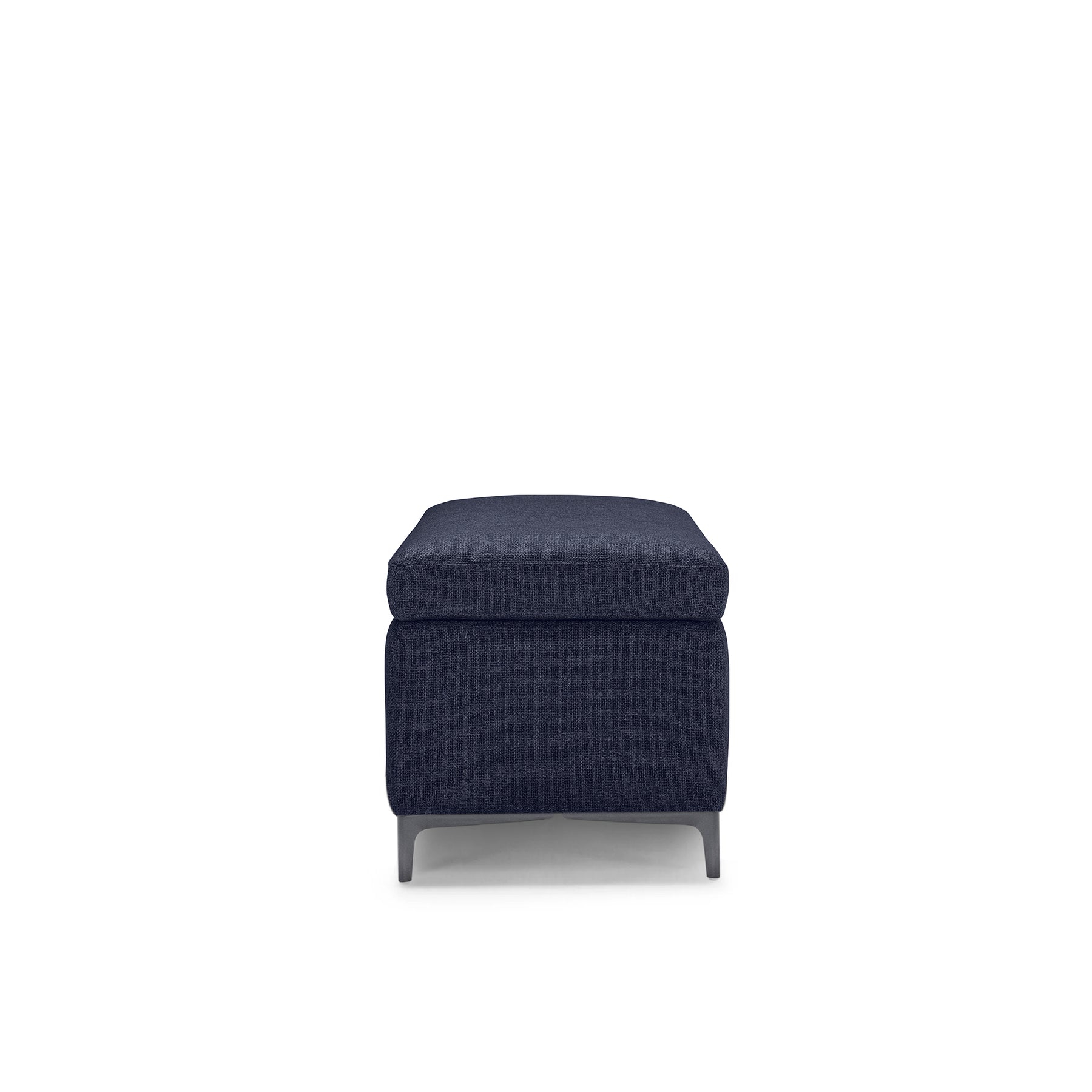 Panca Contenitore Made in Italy in Tessuto Tramato Blu - AVIGLIANA 110x50 cm