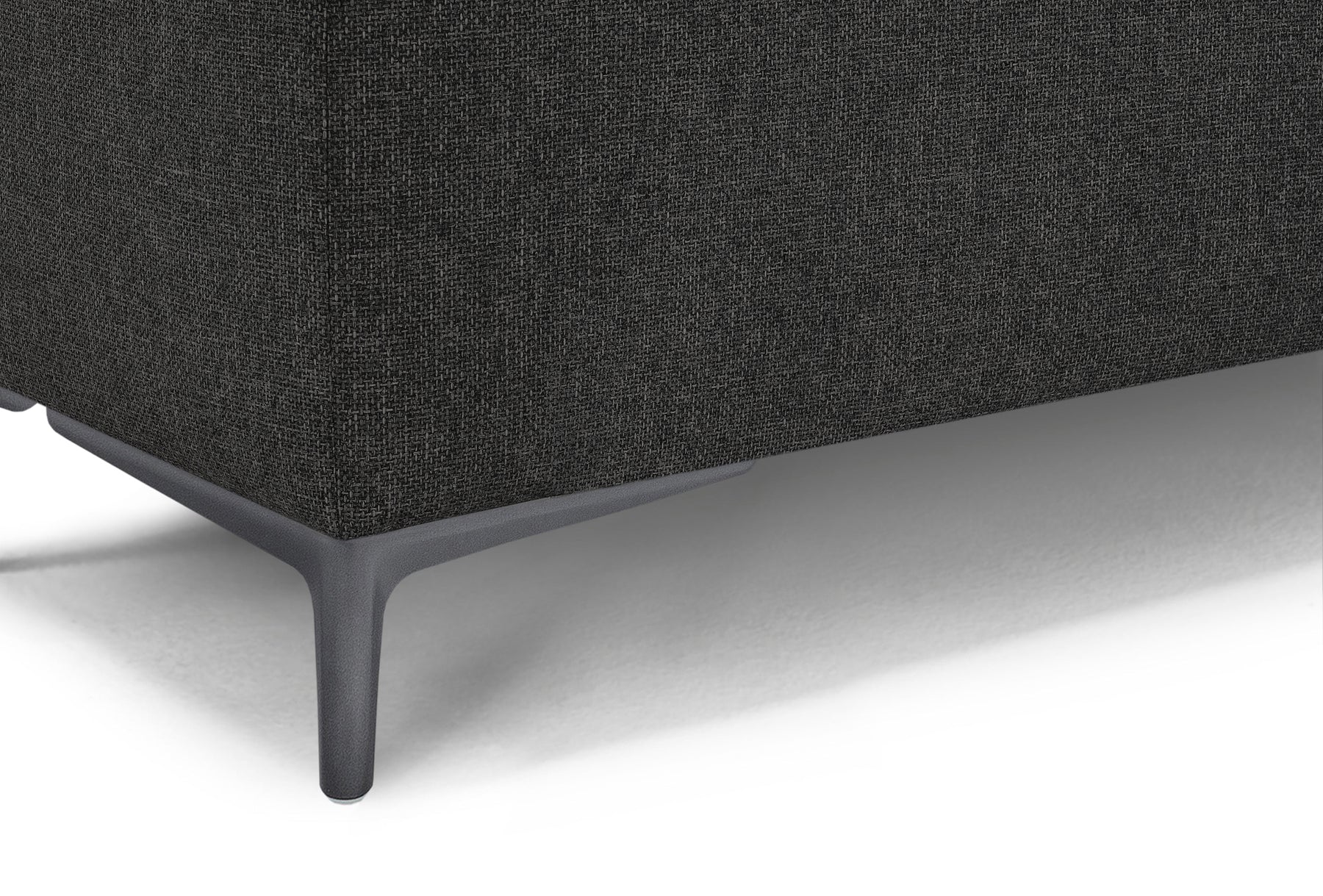 Panca Contenitore Made in Italy in Tessuto Tramato Antracite - AVIGLIANA 110x50 cm