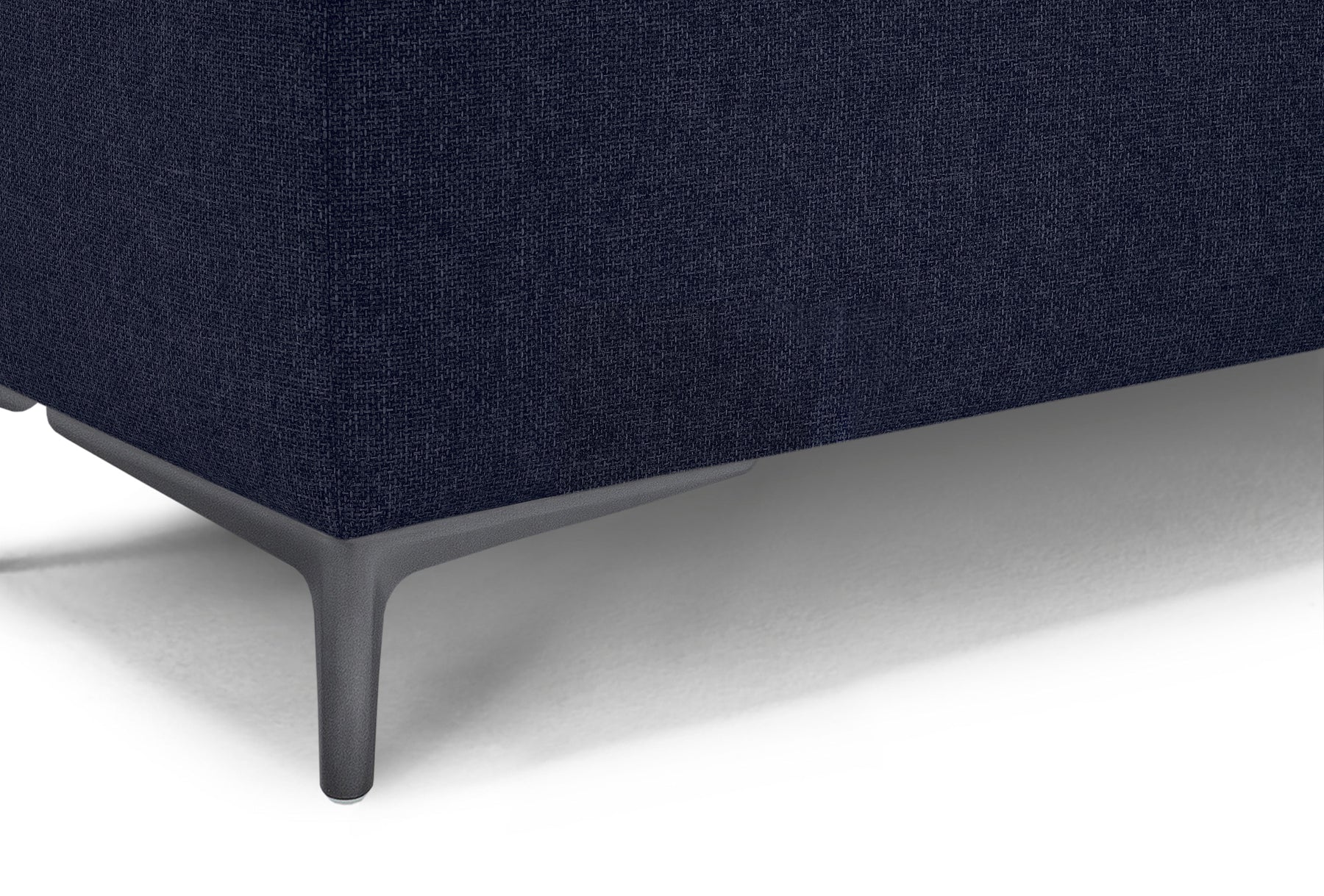 Panca Contenitore Made in Italy in Tessuto Tramato Blu - AVIGLIANA 110x50 cm