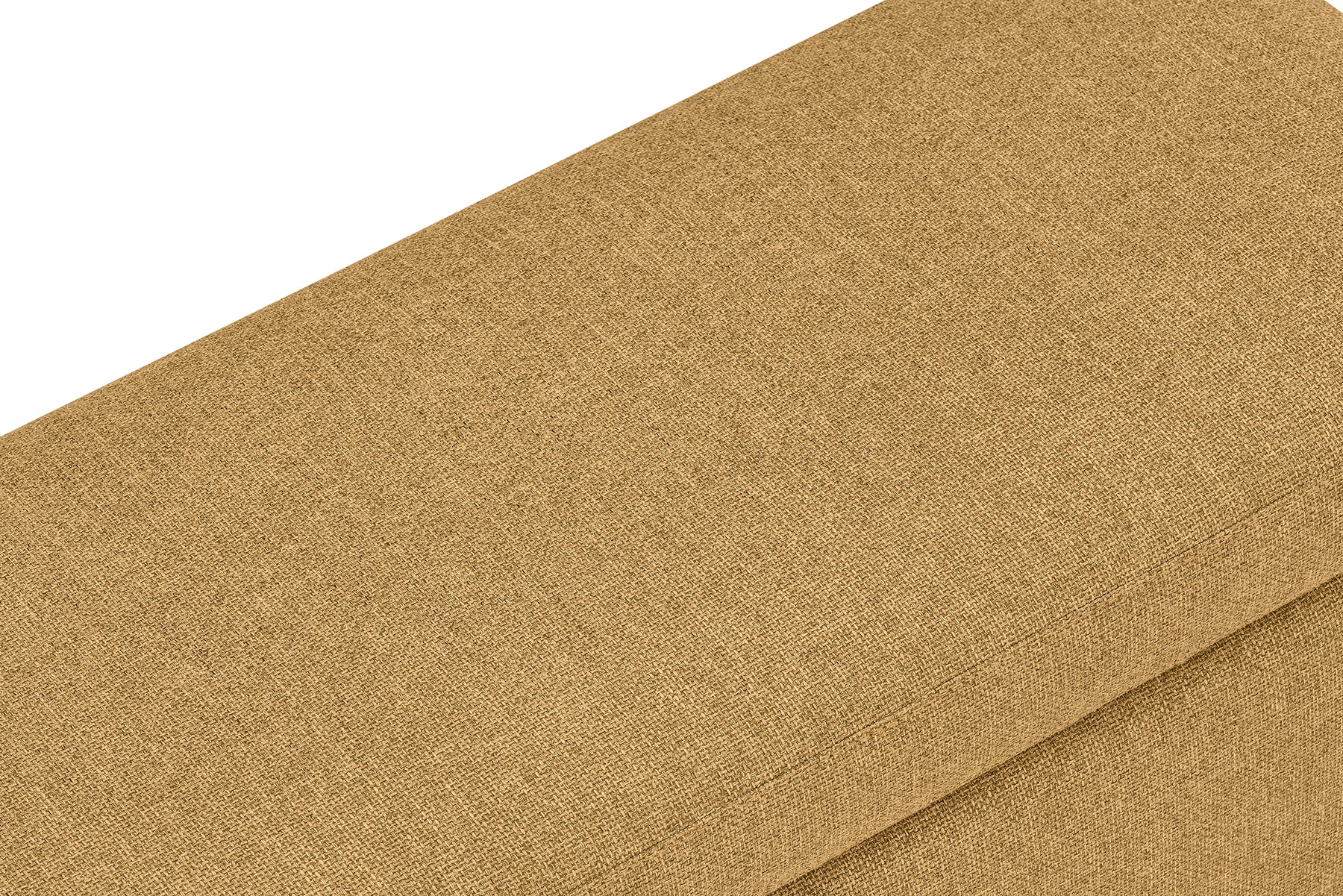 Panca Contenitore Made in Italy in Tessuto Tramato Ocra - SARDORELLA 110x45 cm