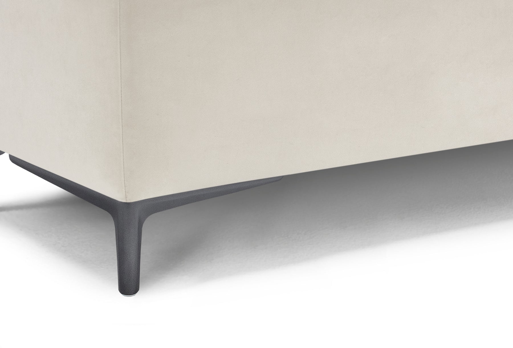Panca Contenitore Made in Italy in Velluto Beige - AVIGLIANA 110x50 cm