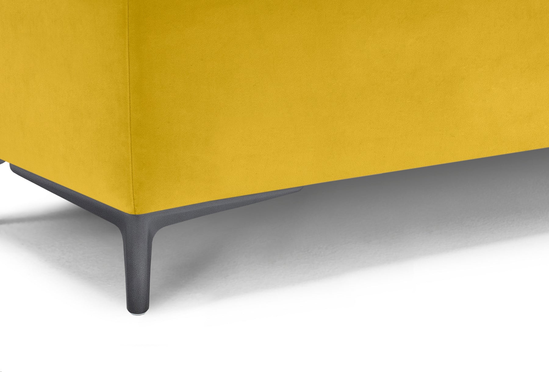 Panca Contenitore Made in Italy in Velluto Giallo - AVIGLIANA 110x50 cm