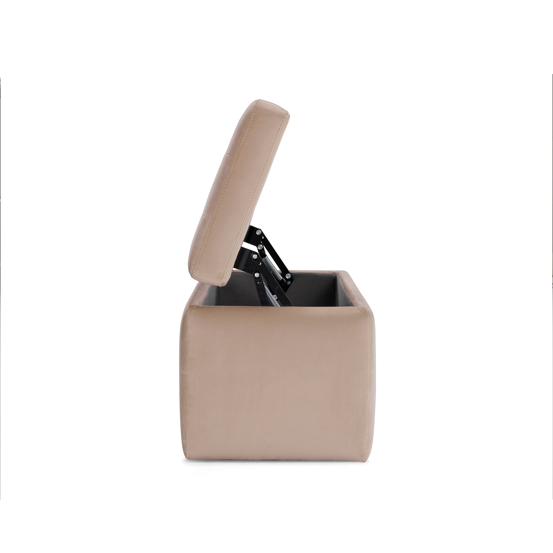 Panca Contenitore Made in Italy Trapuntata in Velluto Camel modello VALSURA