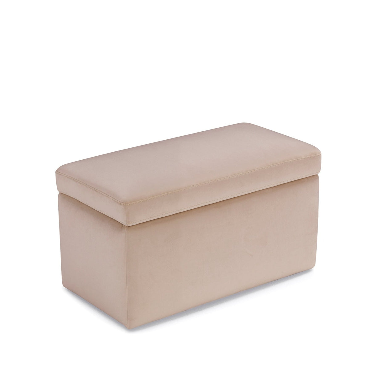 Panca Contenitore Made in Italy in Velluto Camel - VIANA