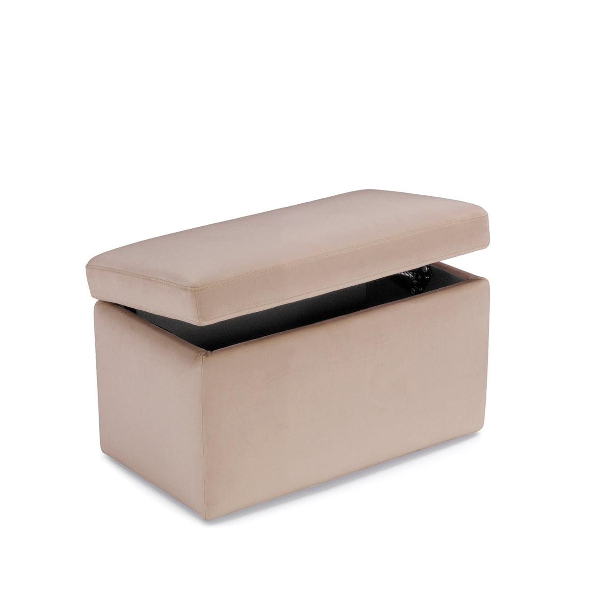 Panca Contenitore Made in Italy in Velluto Camel - VIANA