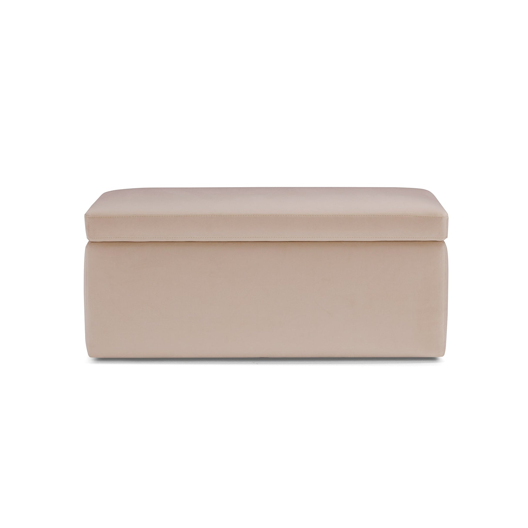 Panca Contenitore Made in Italy in Velluto Camel - VIANA
