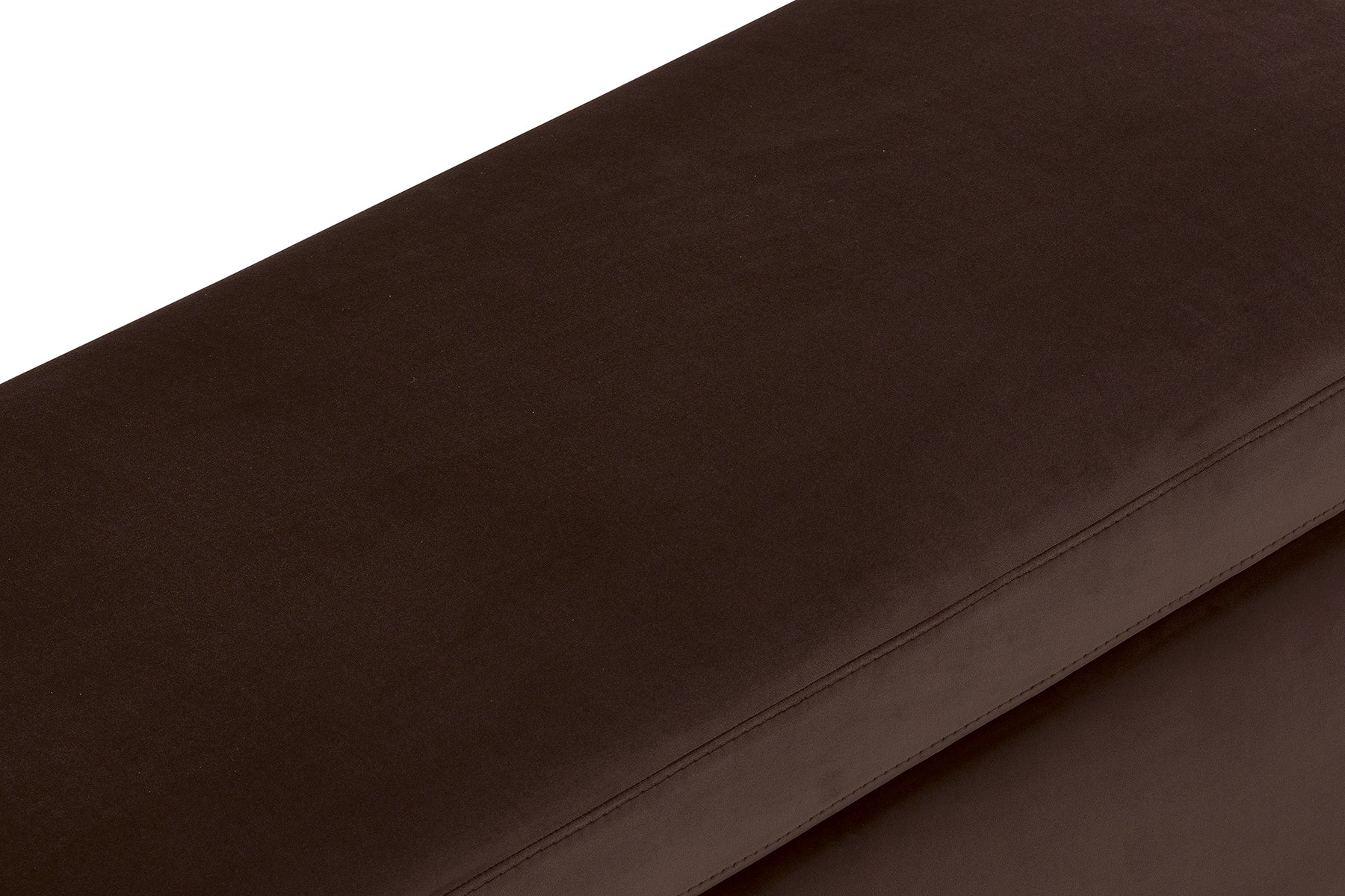 Panca Contenitore Made in Italy in Velluto Marrone - SARDORELLA 110x45 cm