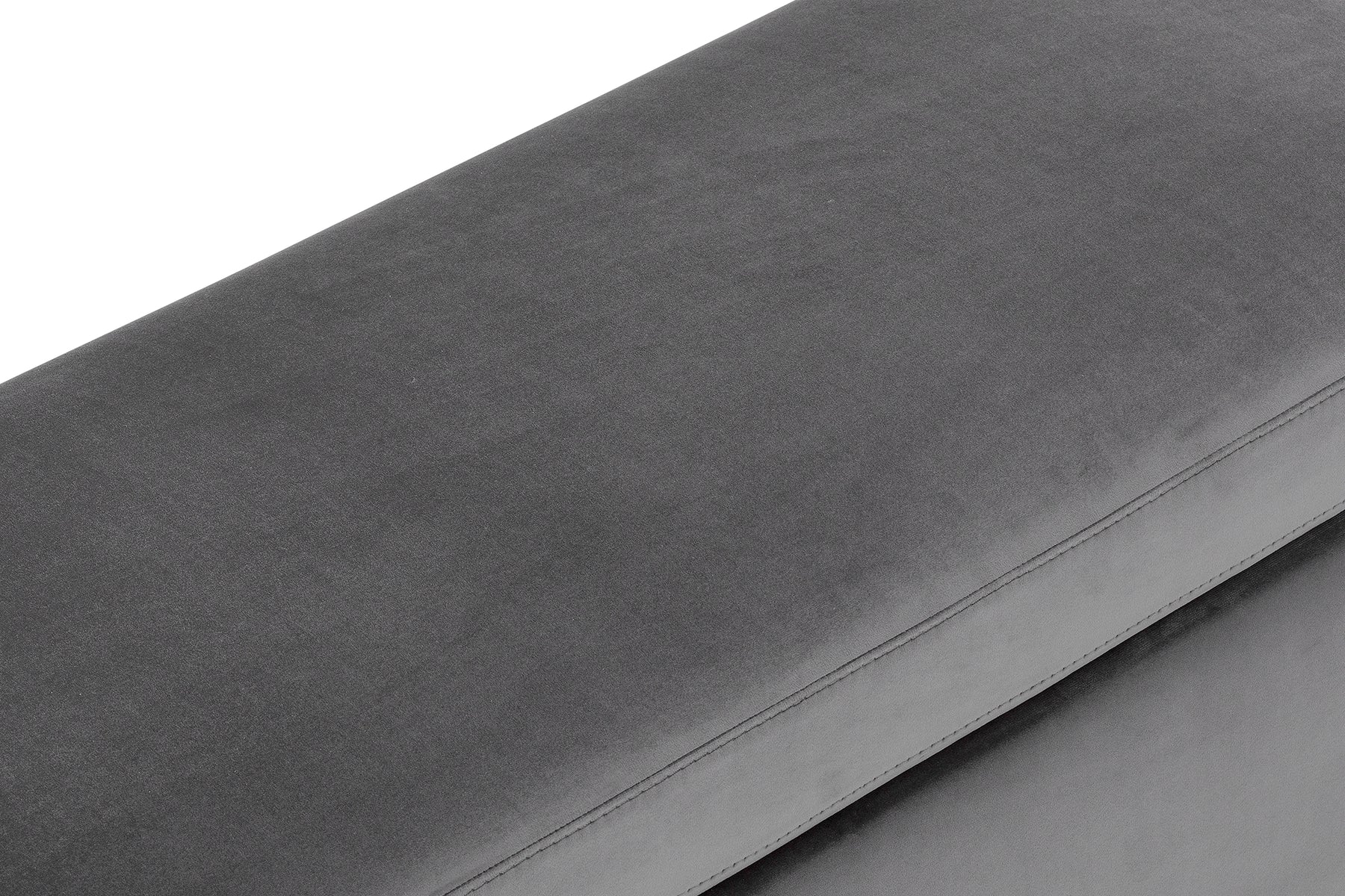 Panca Contenitore Made in Italy in Velluto Grigio - VIANA