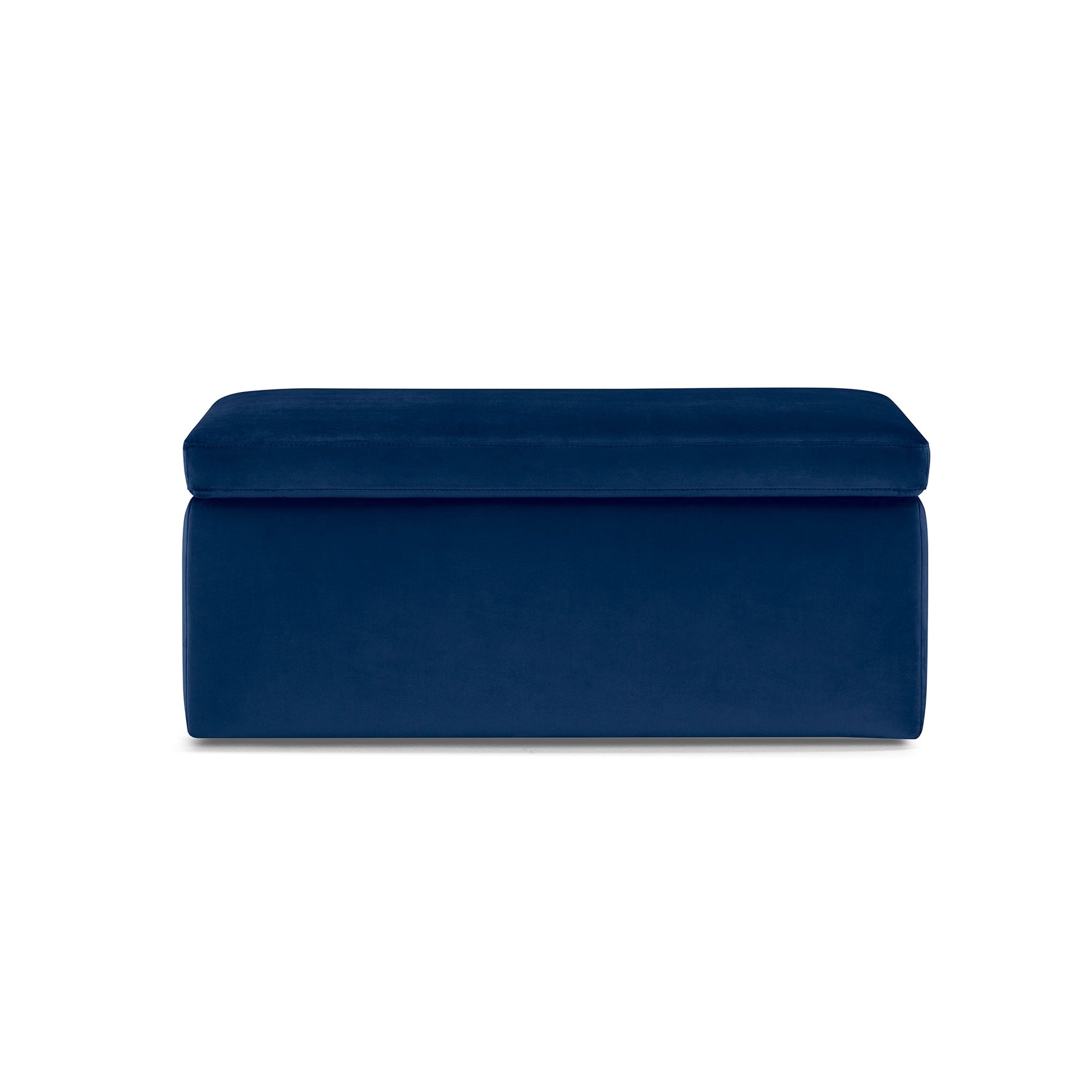 Panca Contenitore Made in Italy in Velluto Blu - VIANA